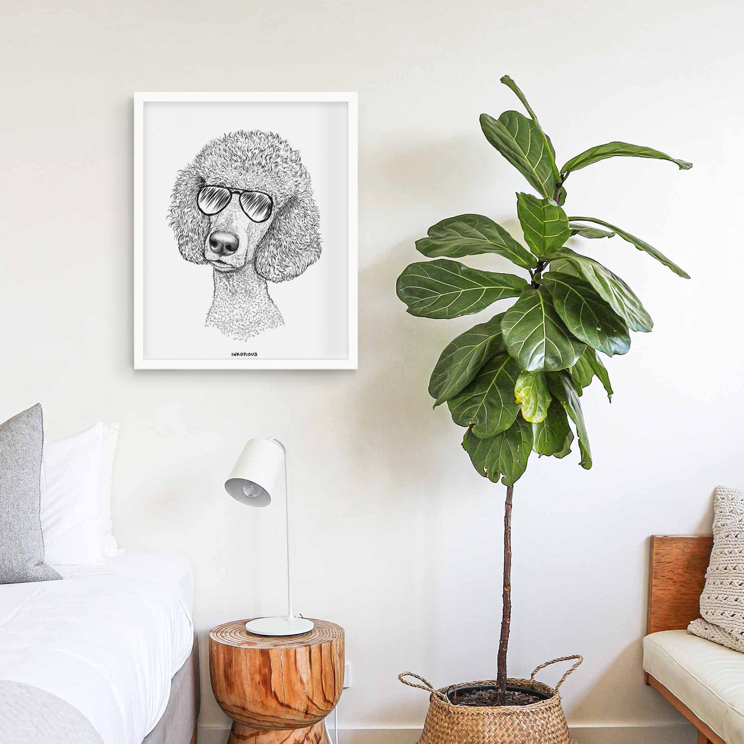 Yuki the Poodle Art Print