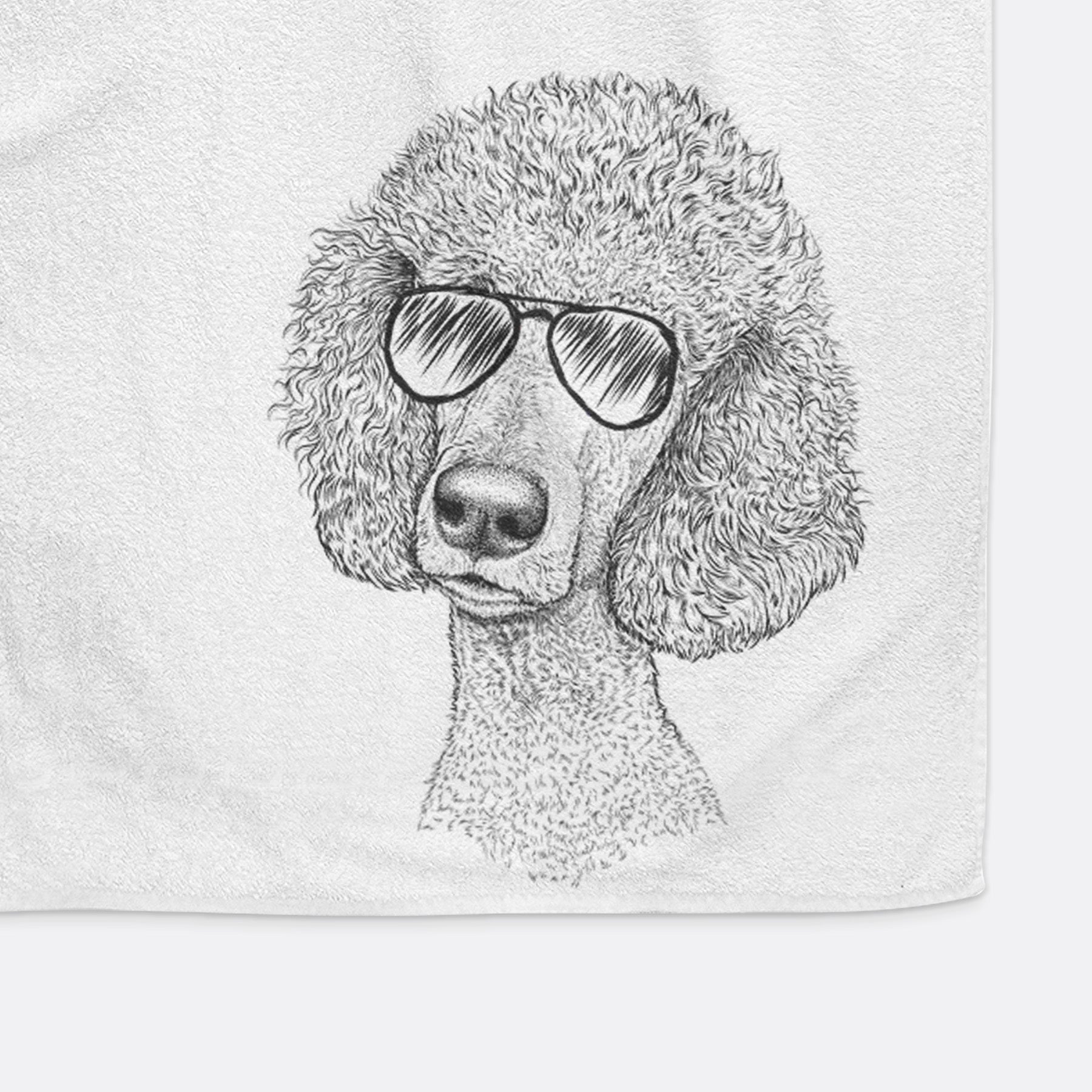 Yuki the Poodle Decorative Hand Towel