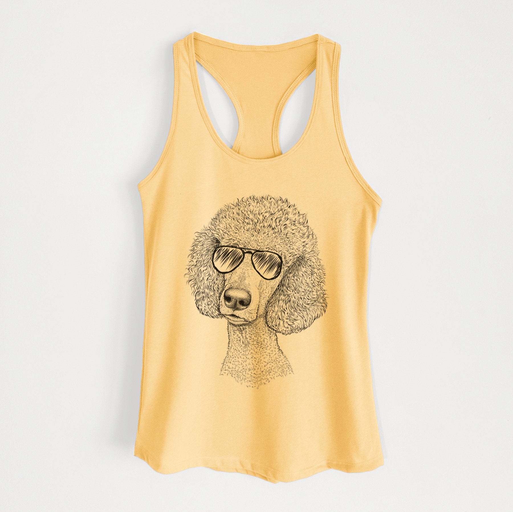 Yuki the Poodle - Women's Racerback Tanktop