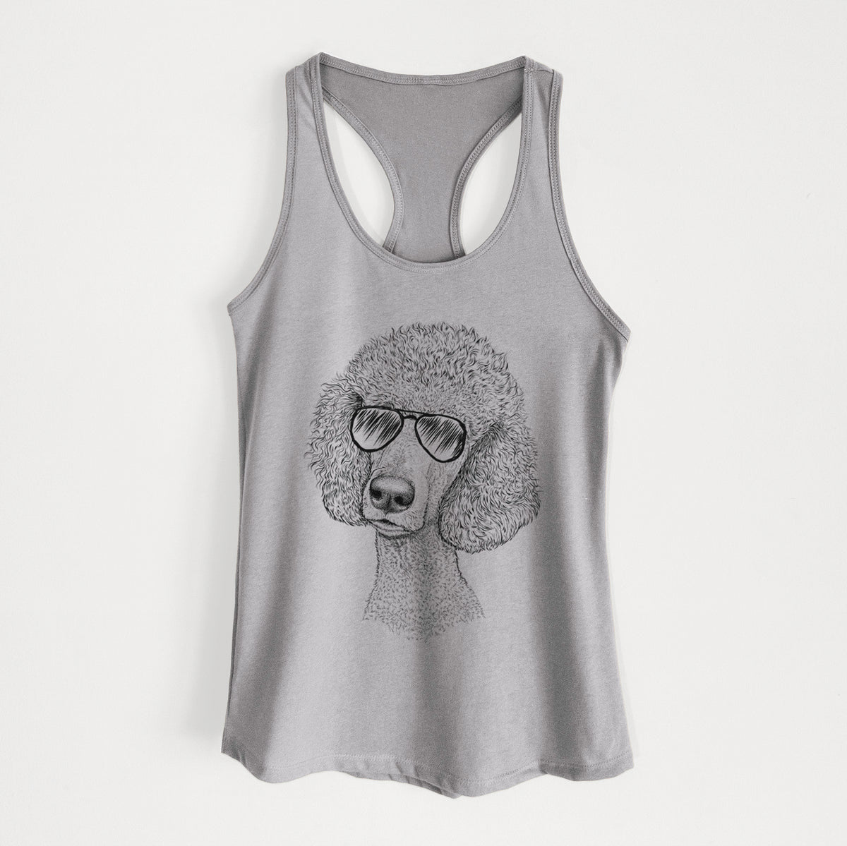 Yuki the Poodle - Women&#39;s Racerback Tanktop