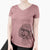 Aviator Yuki the Poodle - Women's V-neck Shirt