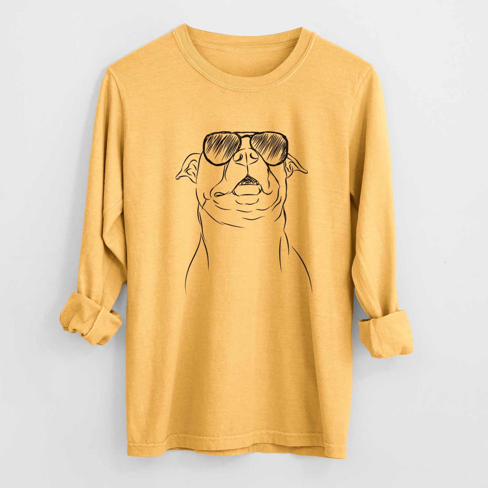 Aviators Zada the Pitbull - Heavyweight 100% Cotton Long Sleeve