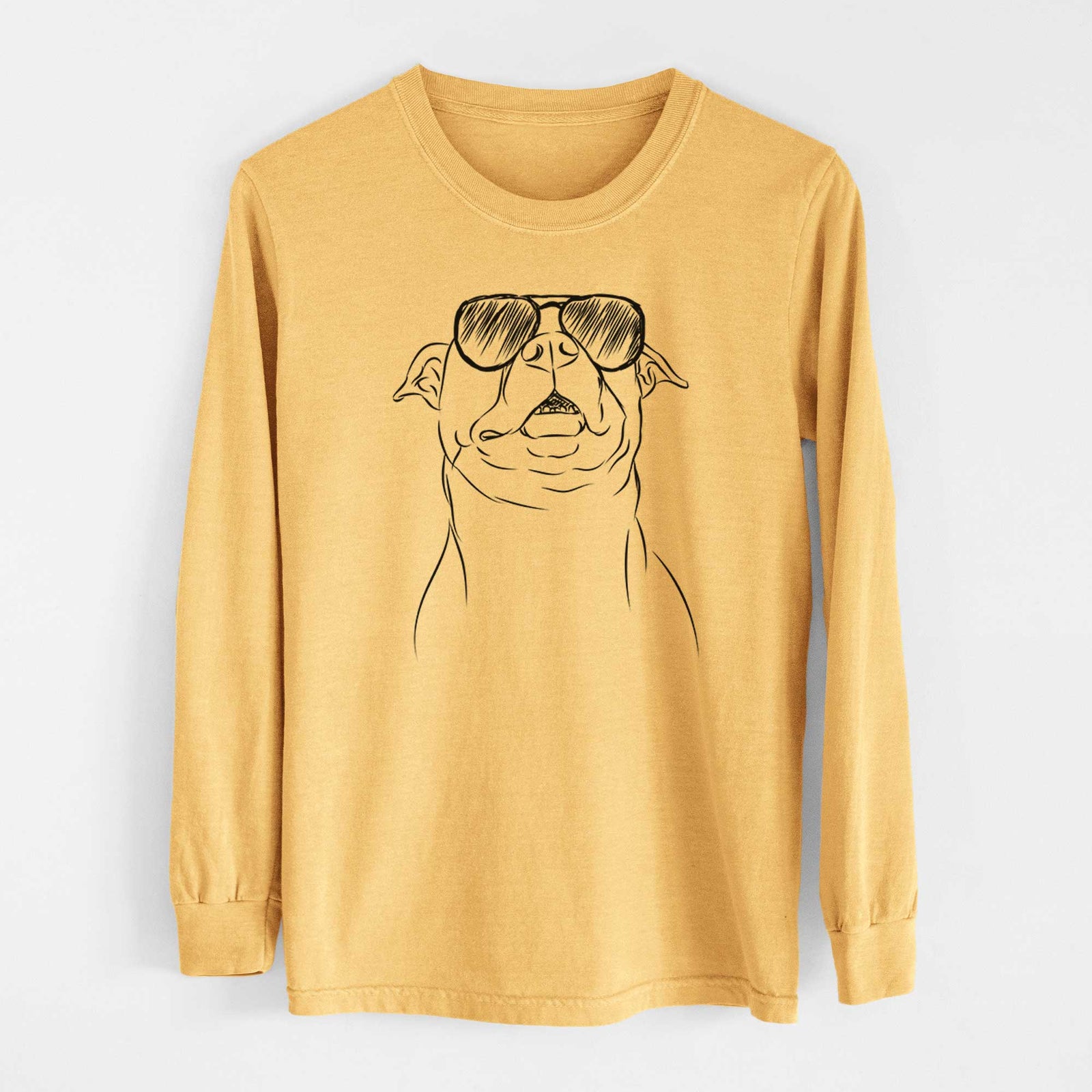 Aviators Zada the Pitbull - Heavyweight 100% Cotton Long Sleeve