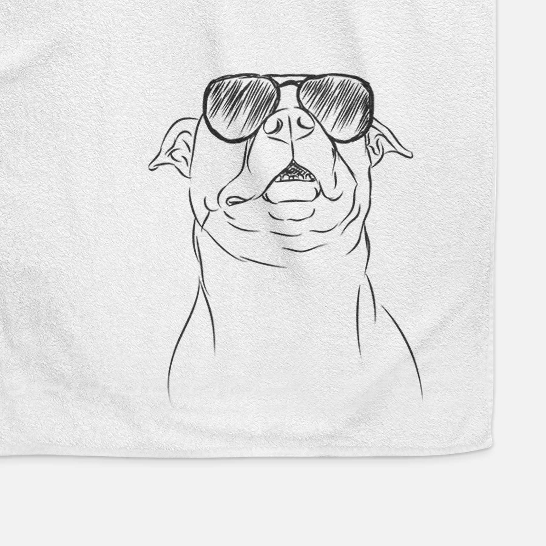 Zada the Pitbull Decorative Hand Towel