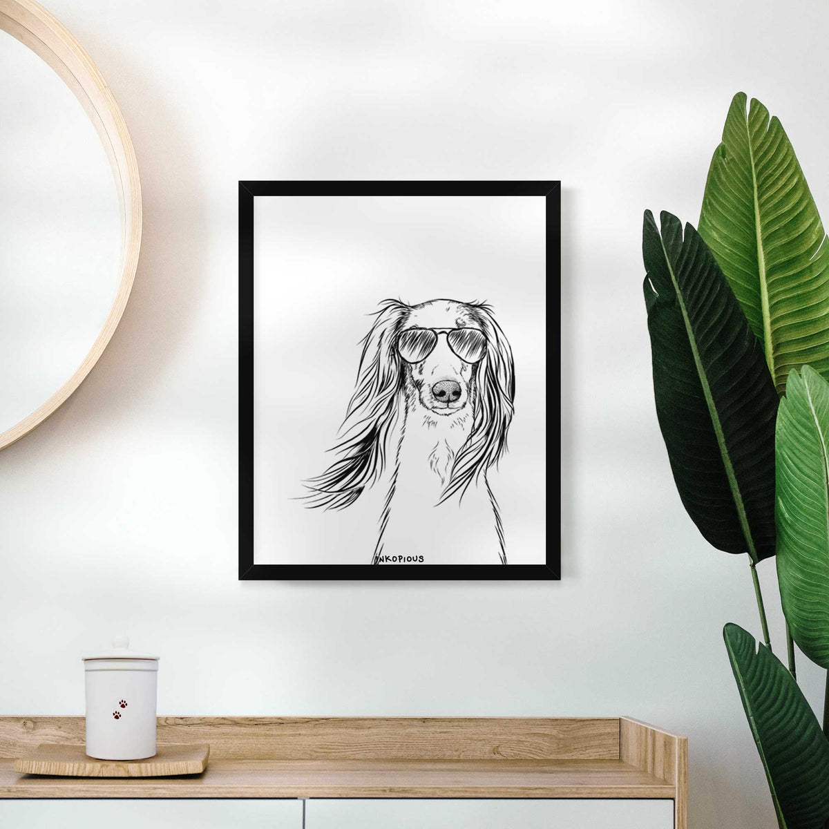 Zahra the Afghan Hound Art Print