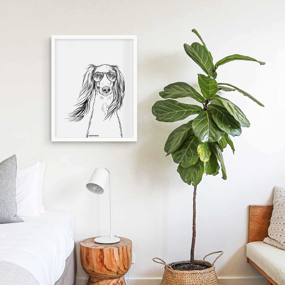 Zahra the Afghan Hound Art Print