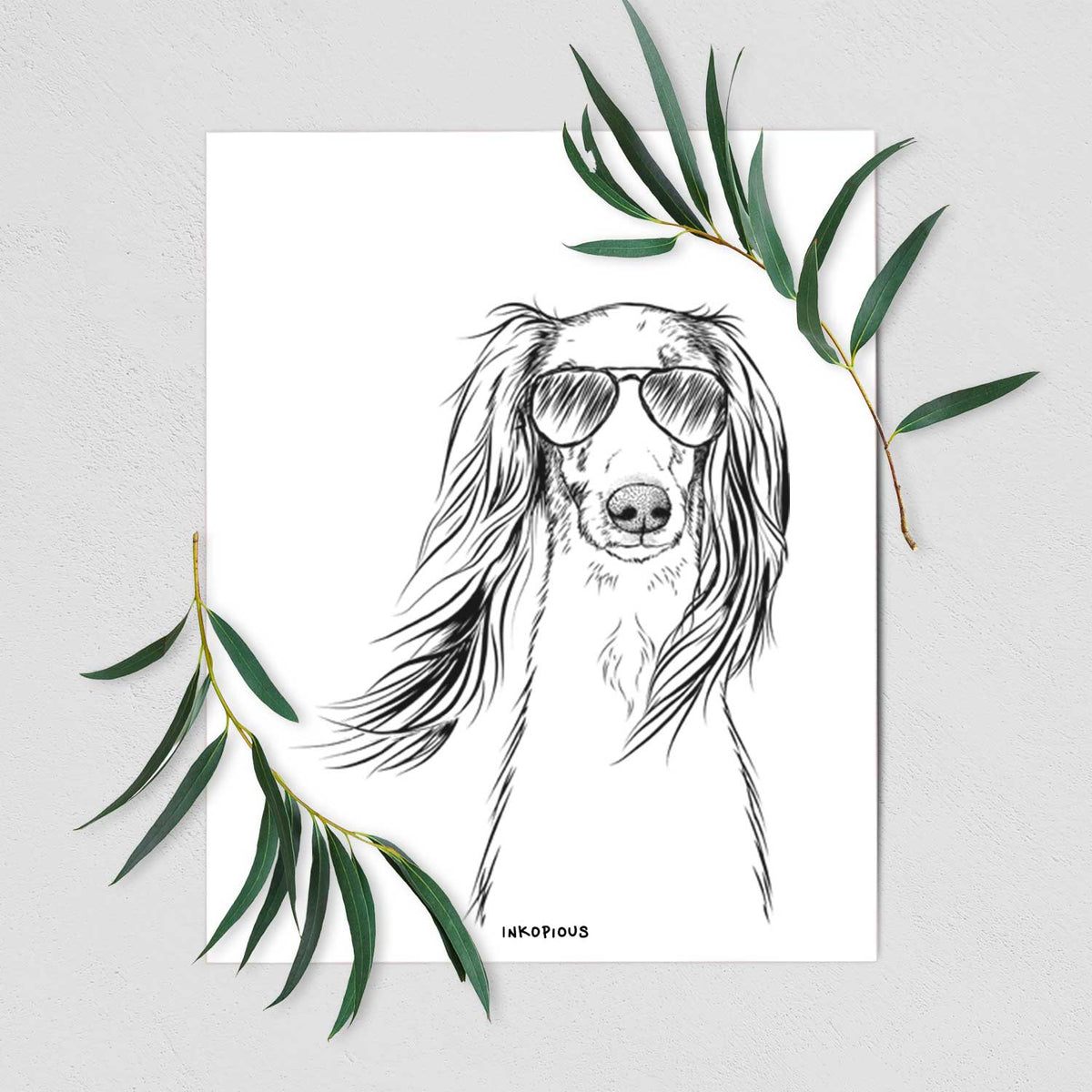 Zahra the Afghan Hound Art Print