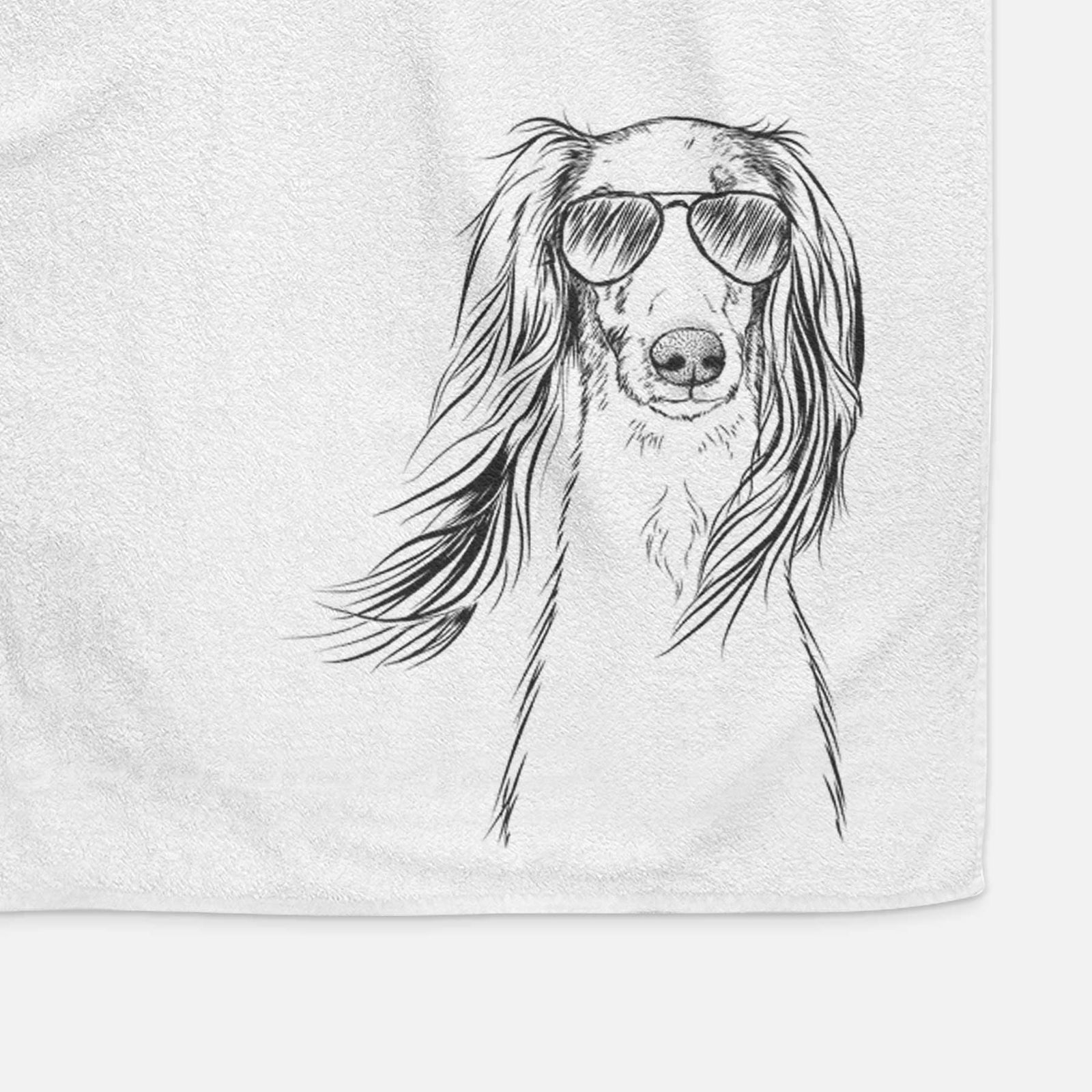 Zahra the Saluki Decorative Hand Towel