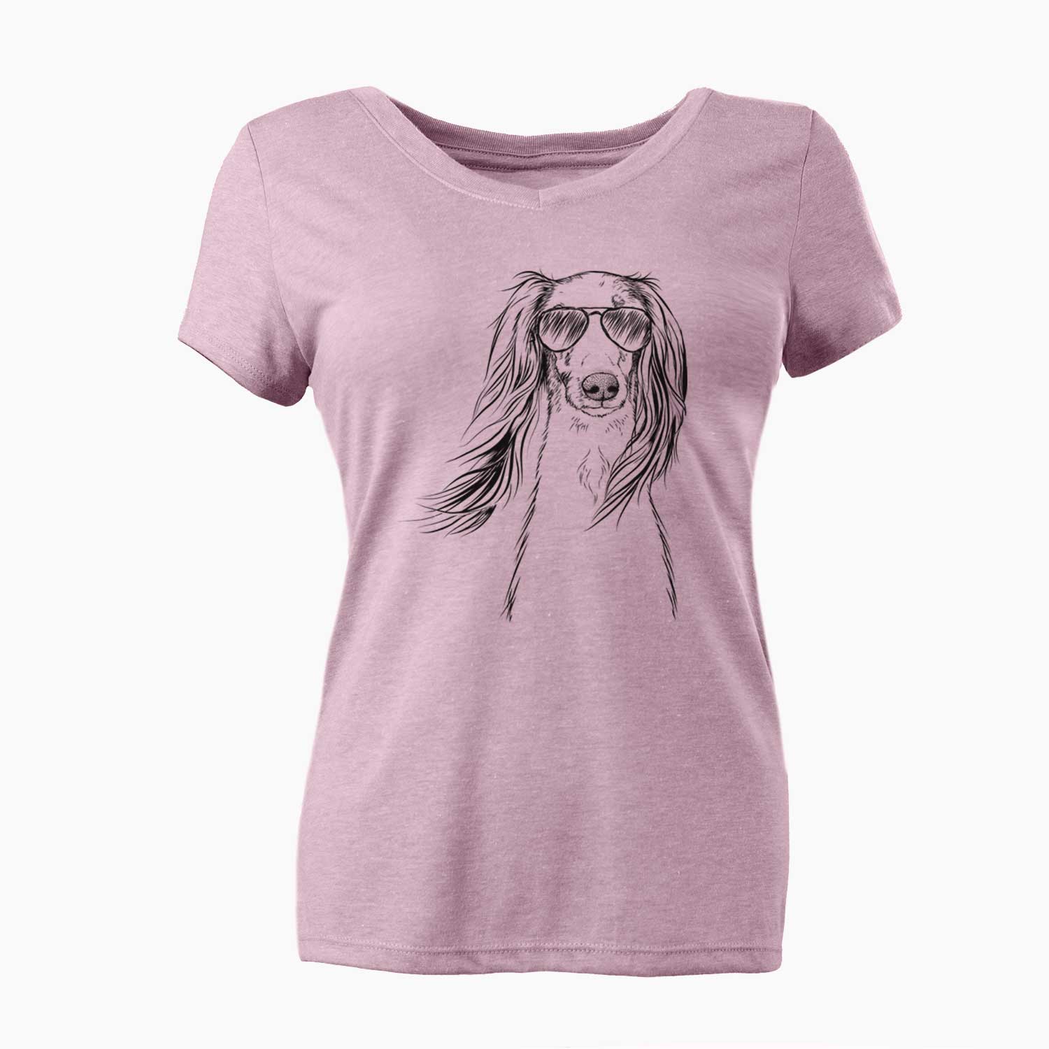 Aviator Zahra the Saluki - Women's V-neck Shirt