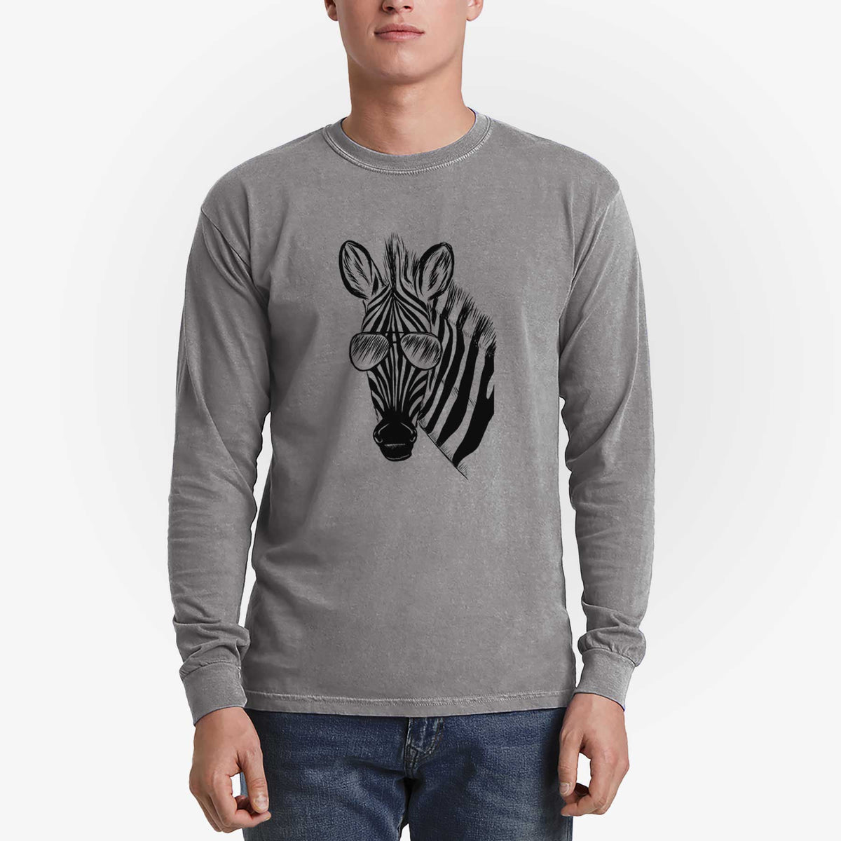 Aviators Zed the Zebra - Heavyweight 100% Cotton Long Sleeve