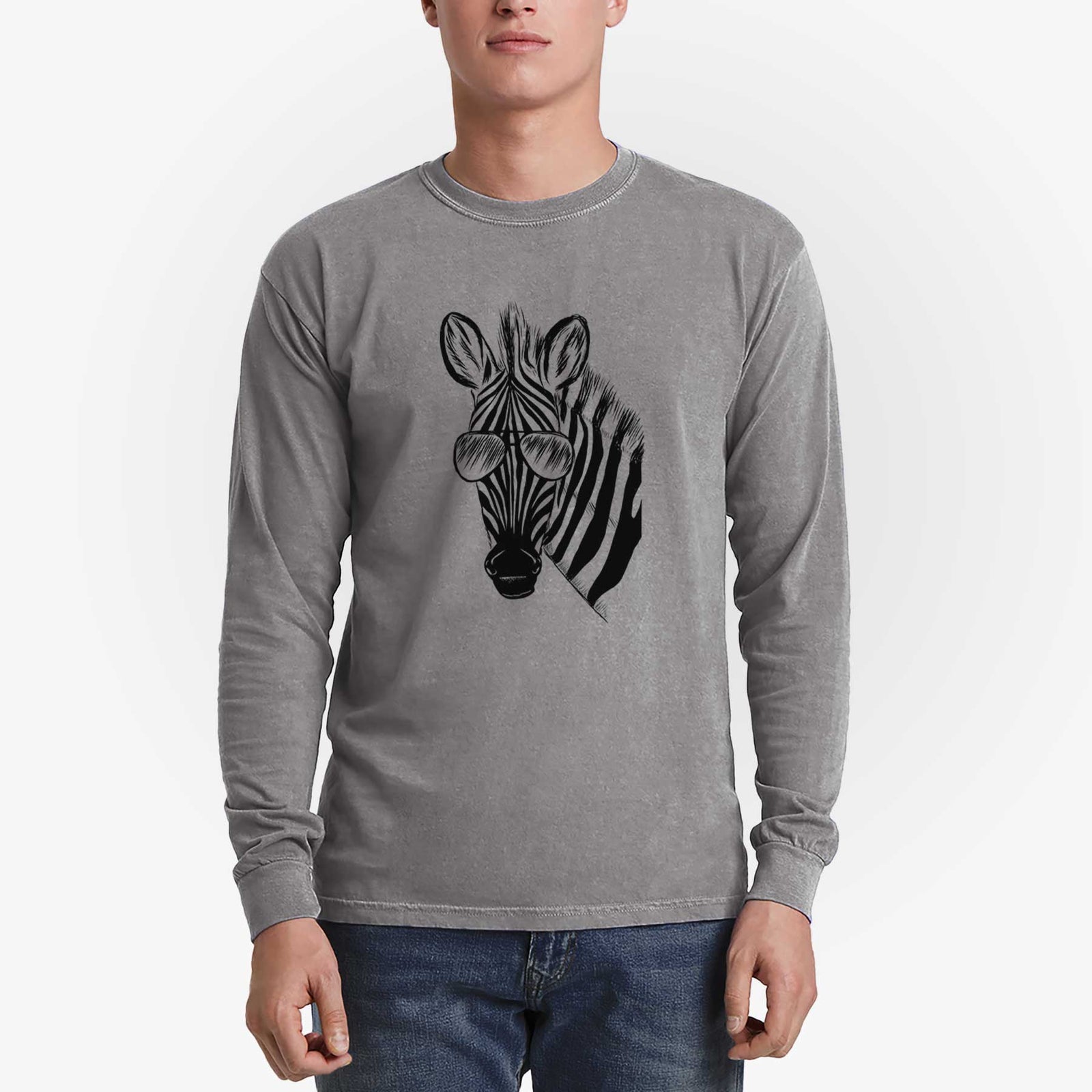 Aviators Zed the Zebra - Heavyweight 100% Cotton Long Sleeve