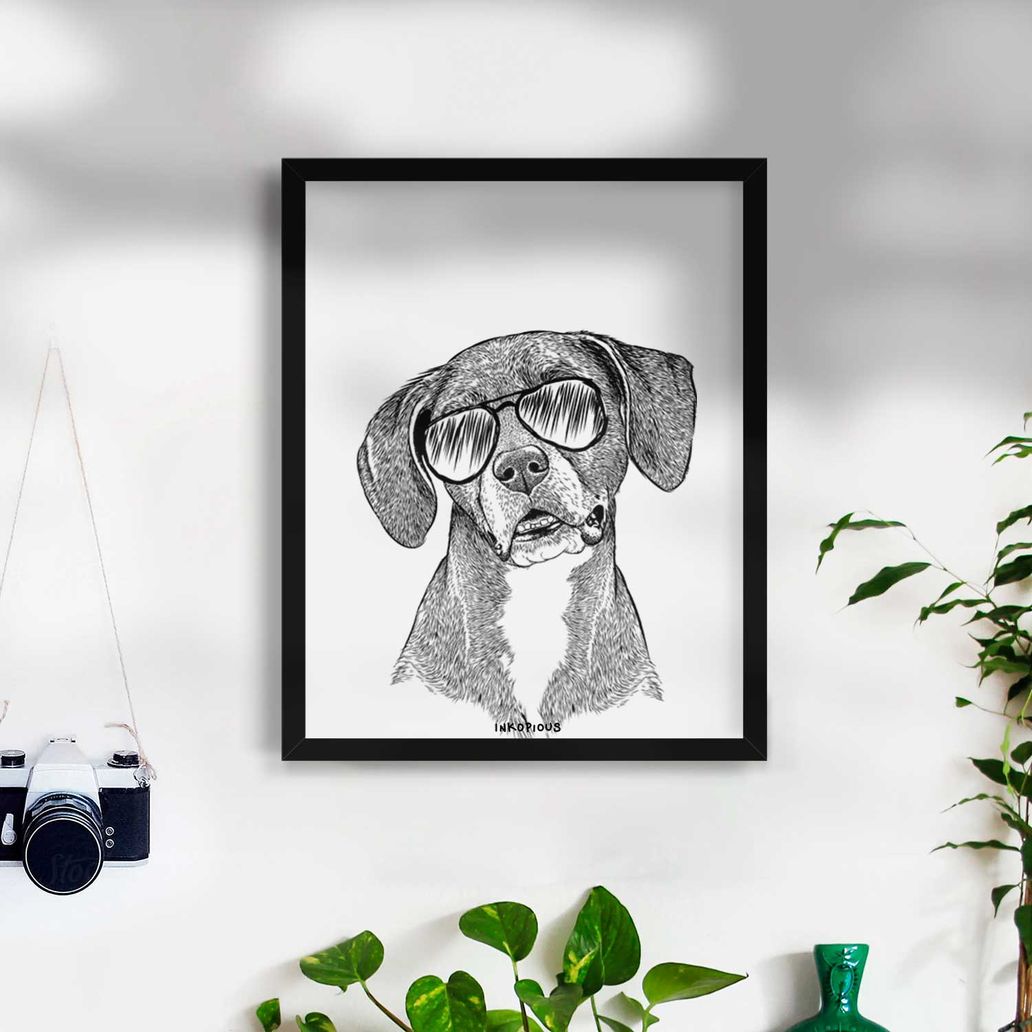 Zeena the Plott Hound Mix Art Print