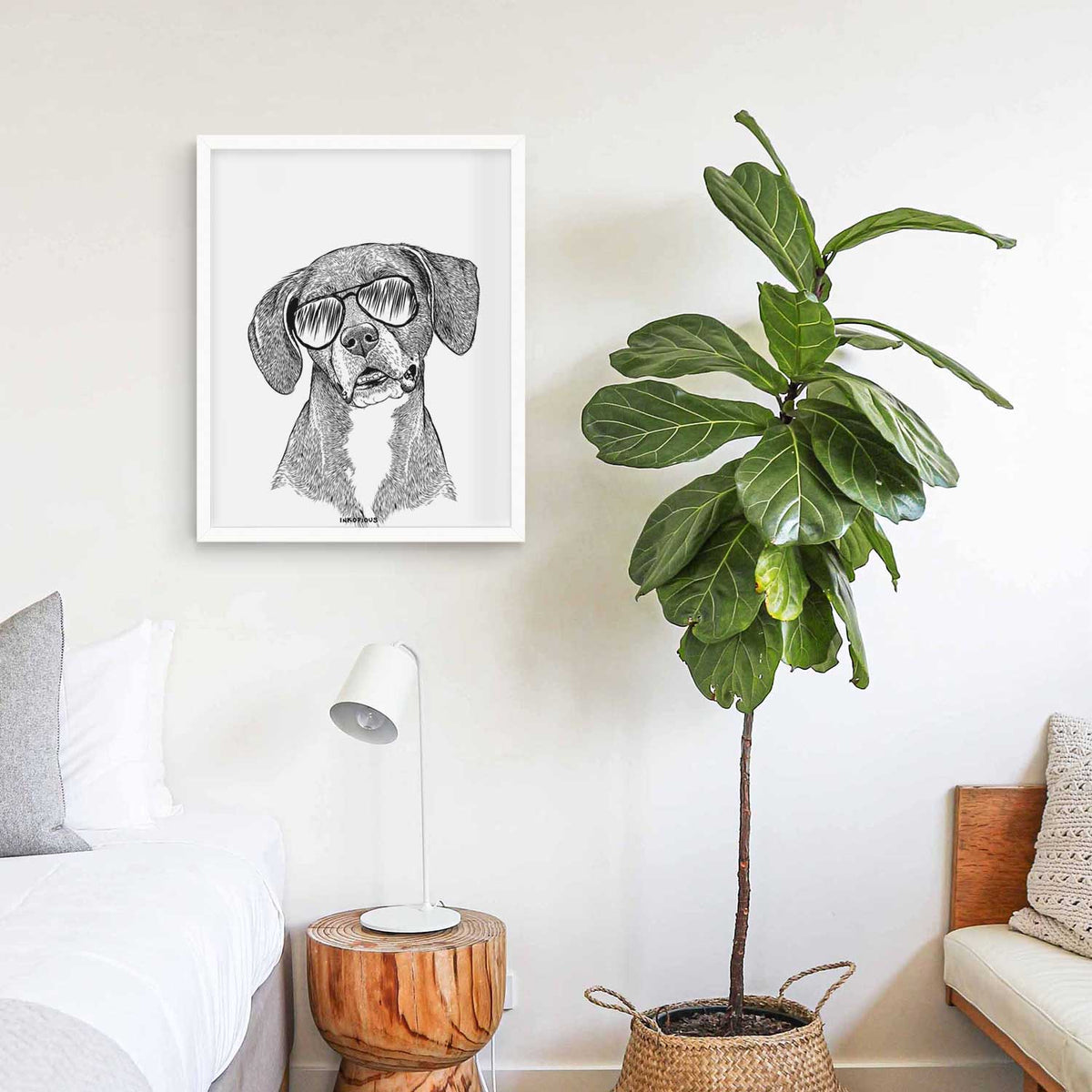 Zeena the Plott Hound Mix Art Print