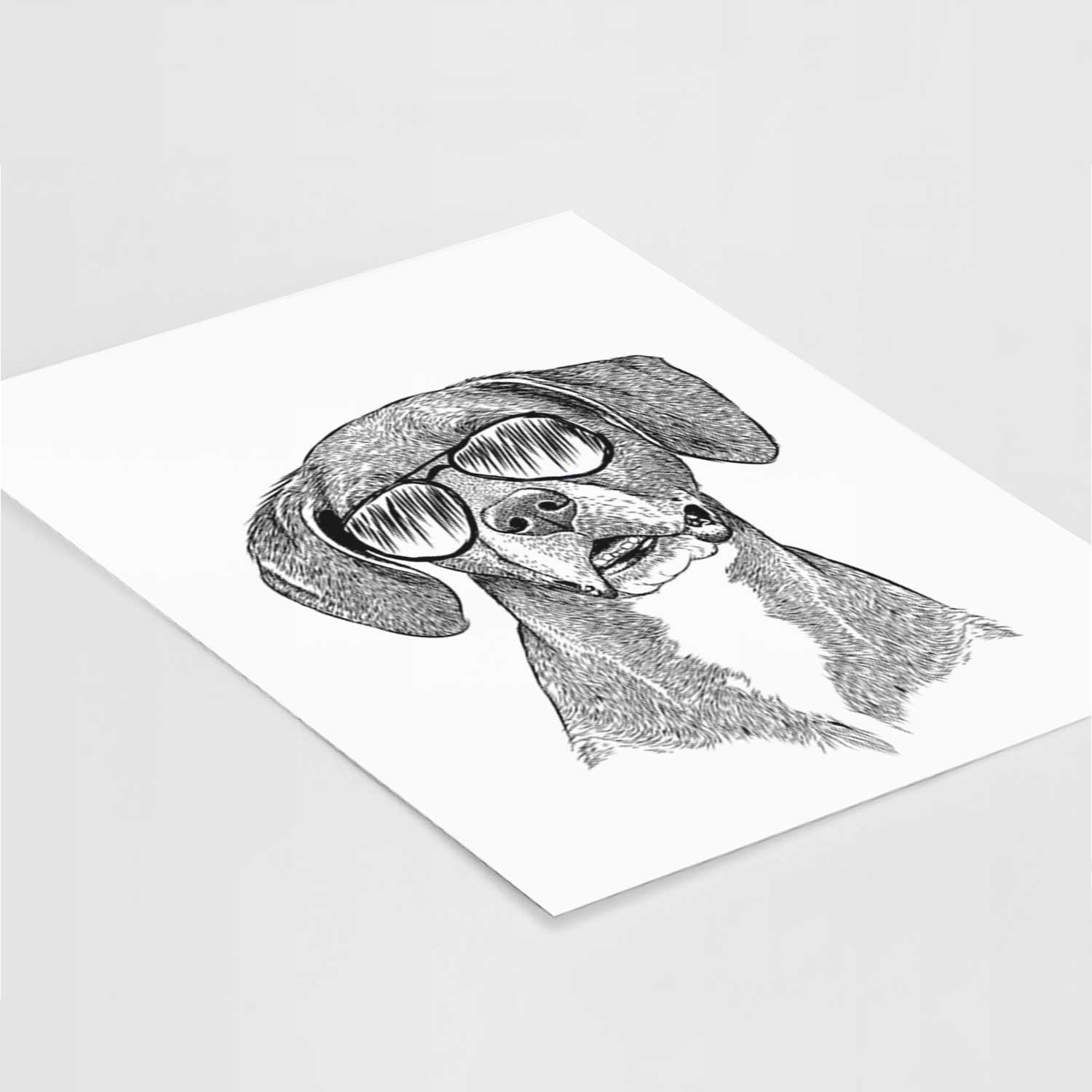 Zeena the Plott Hound Mix Art Print