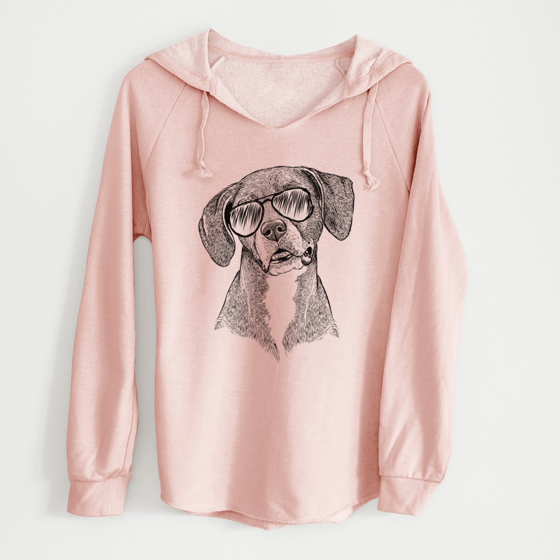 Aviator Zeena the Plott Hound Mix - Cali Wave Hooded Sweatshirt