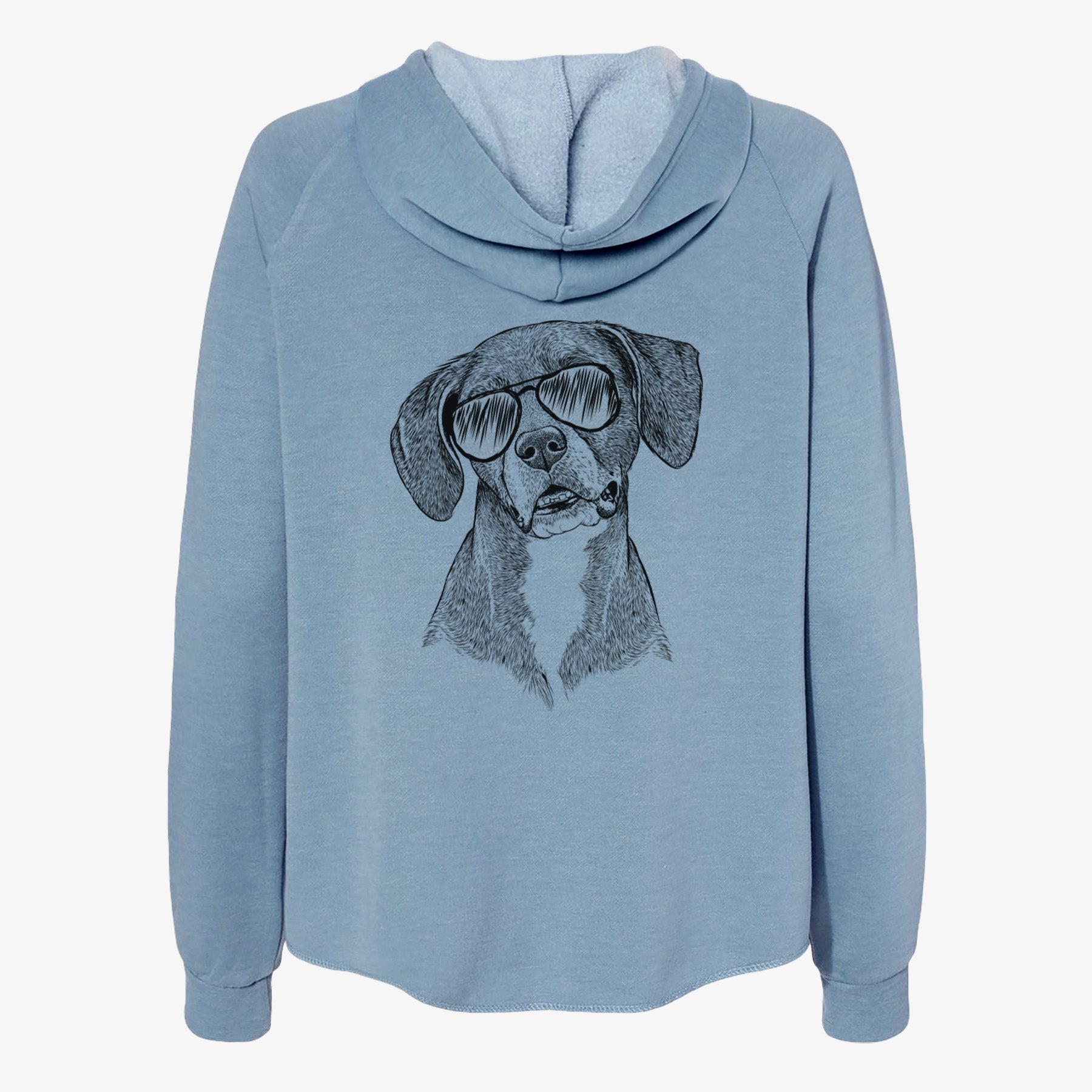 Zeena the Plott Hound Mix - Women's Cali Wave Zip-Up Sweatshirt