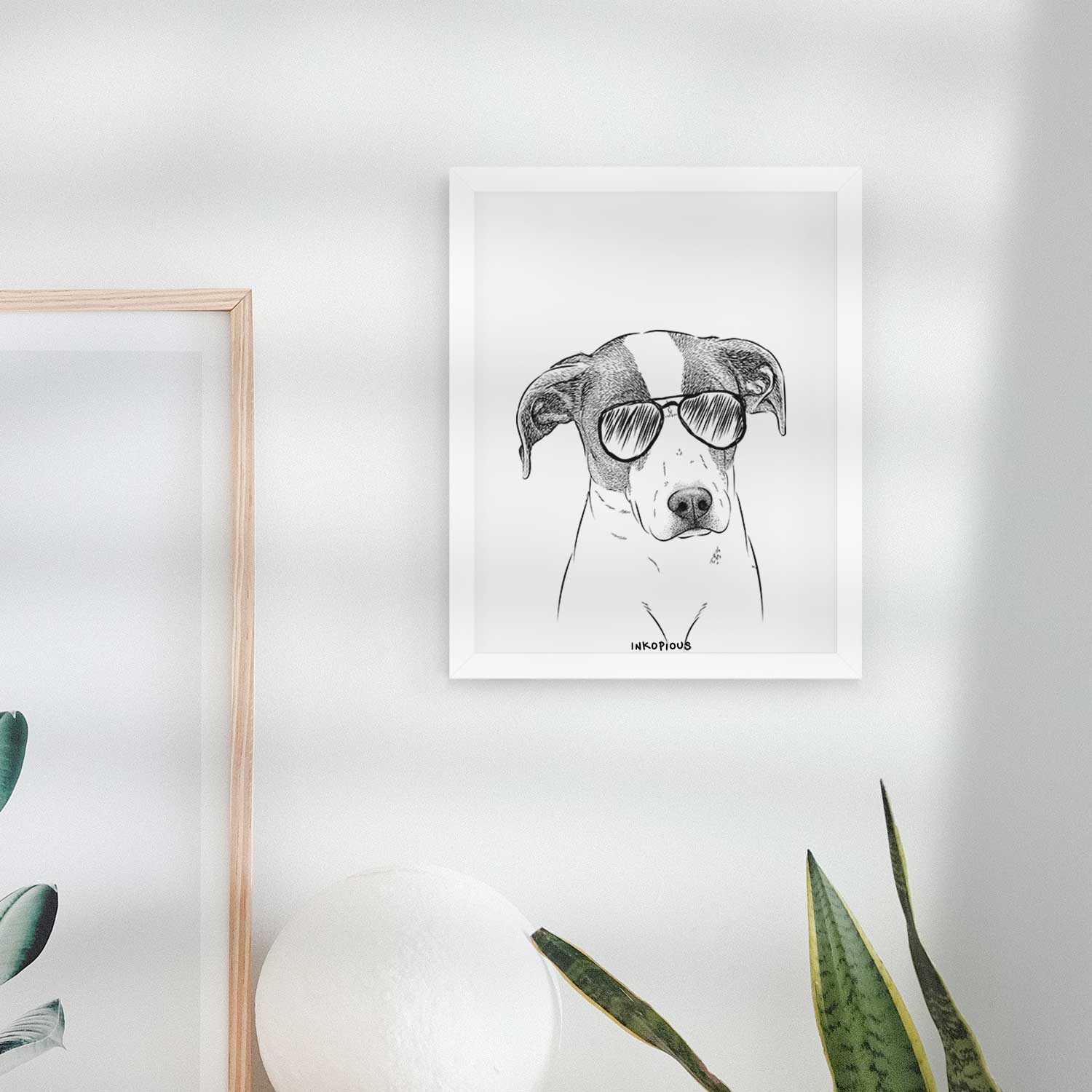 Zephyr the Pointer Mix Art Print