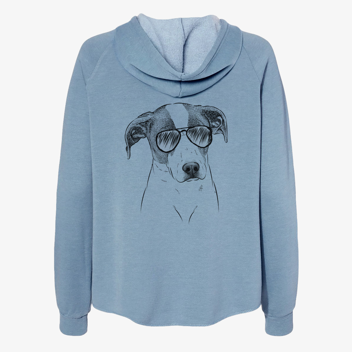 Zephyr the Pointer Mix - Women's Cali Wave Zip-Up Sweatshirt