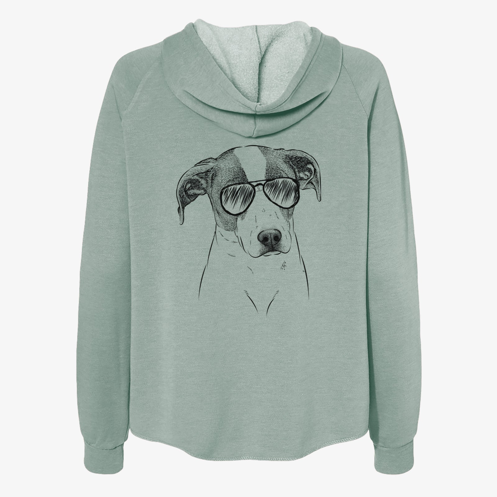Zephyr the Pointer Mix - Women's Cali Wave Zip-Up Sweatshirt