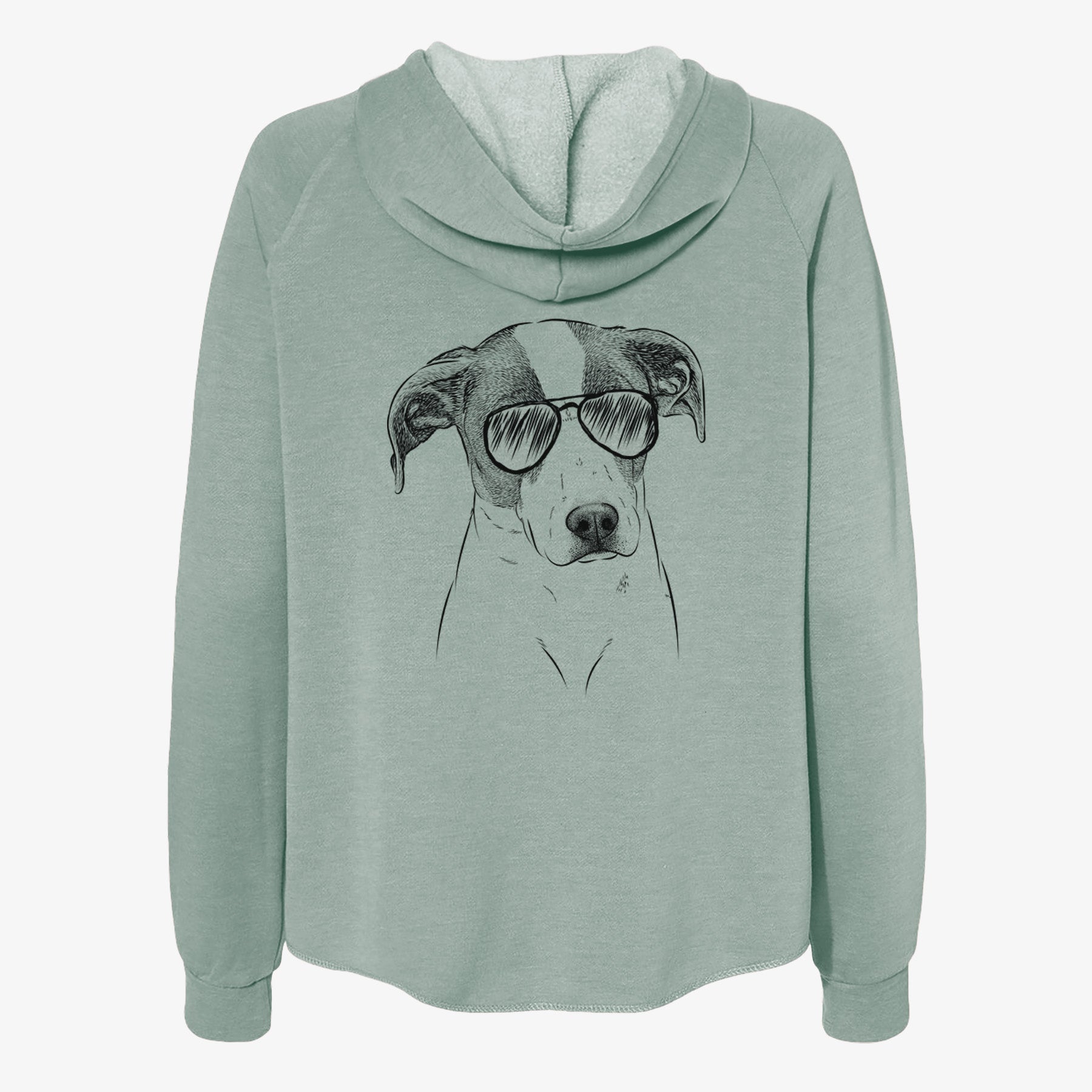 Zephyr the Pointer Mix - Women's Cali Wave Zip-Up Sweatshirt