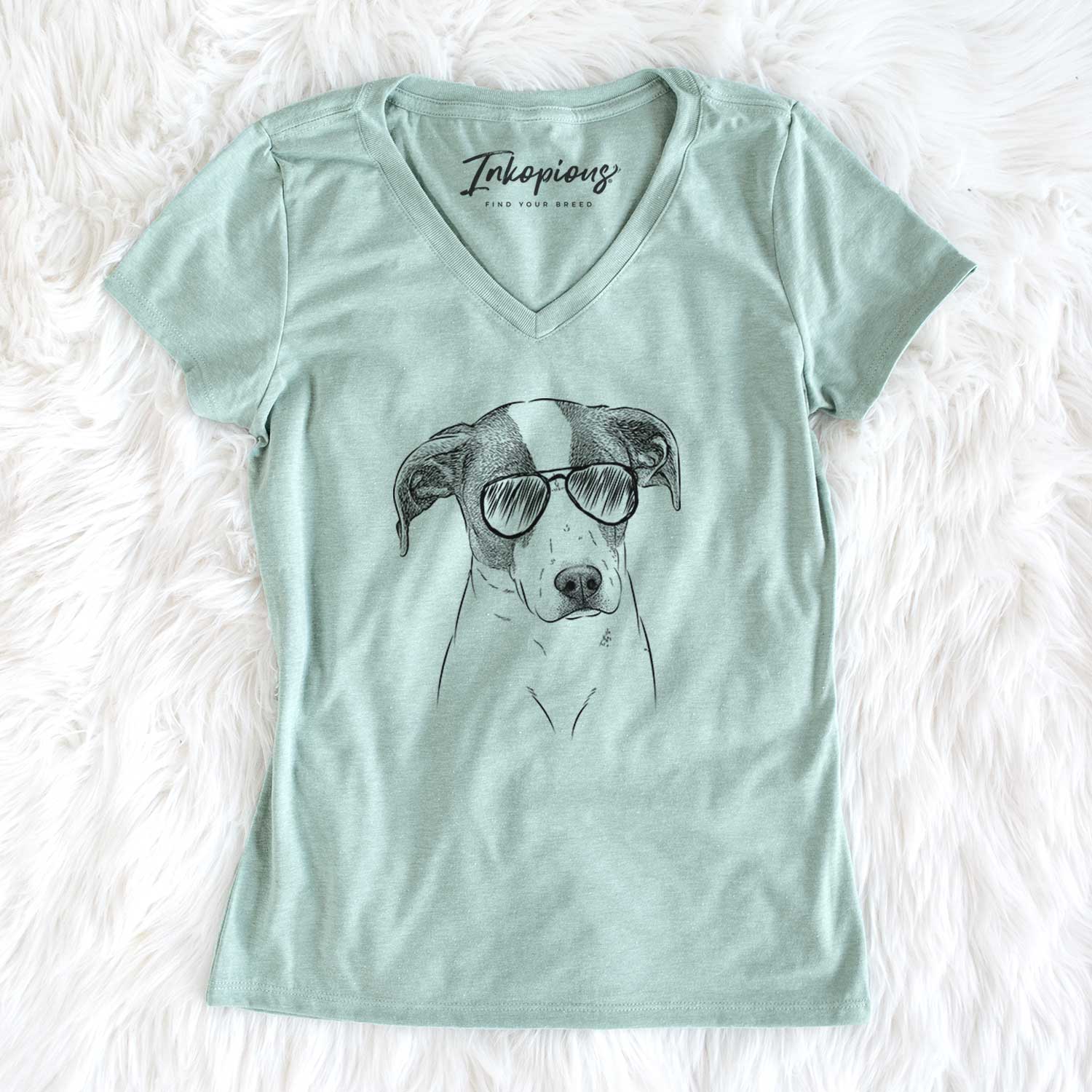 Aviator Zephyr the Pointer Mix - Women's V-neck Shirt