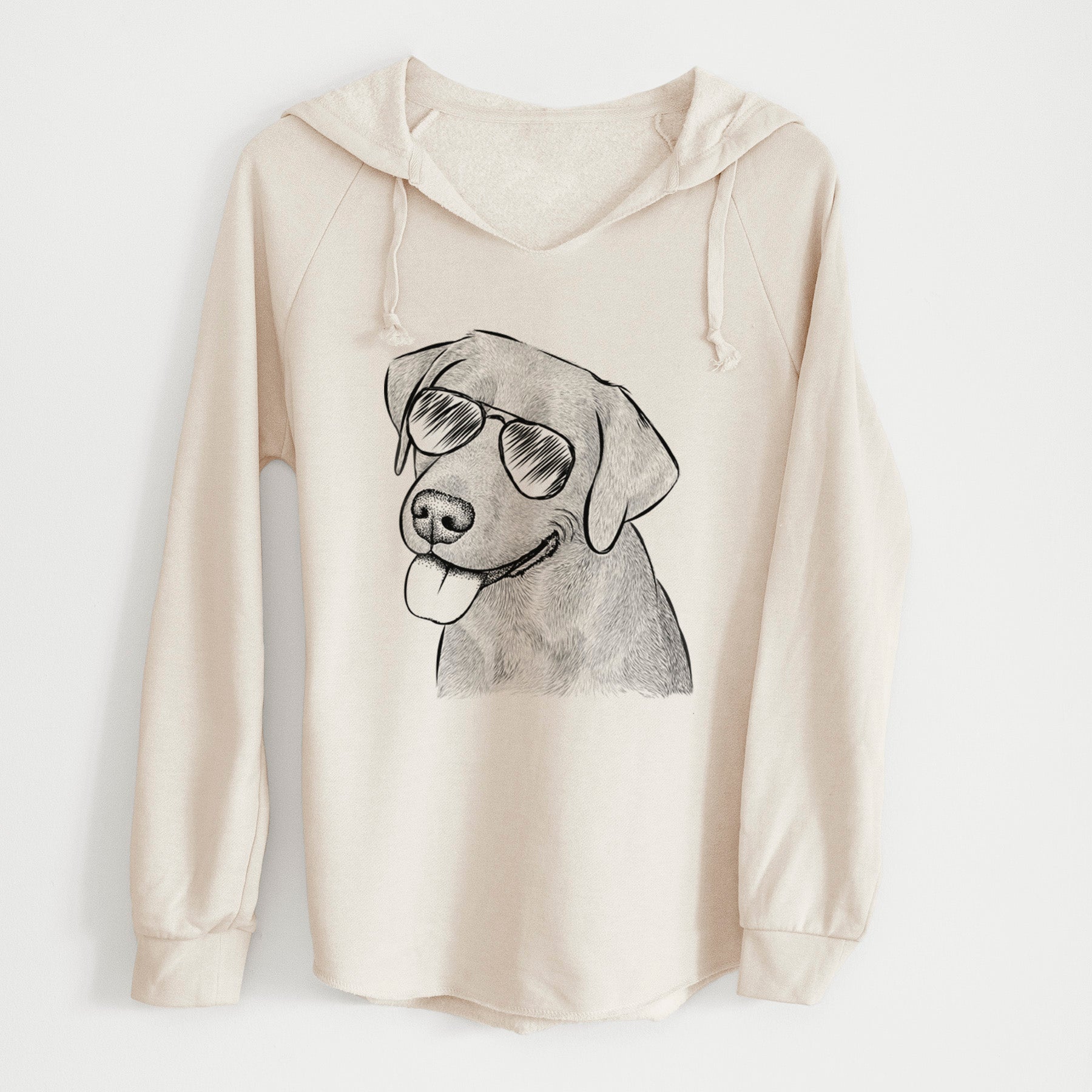 Aviator Zeppelin the Black Labrador - Cali Wave Hooded Sweatshirt