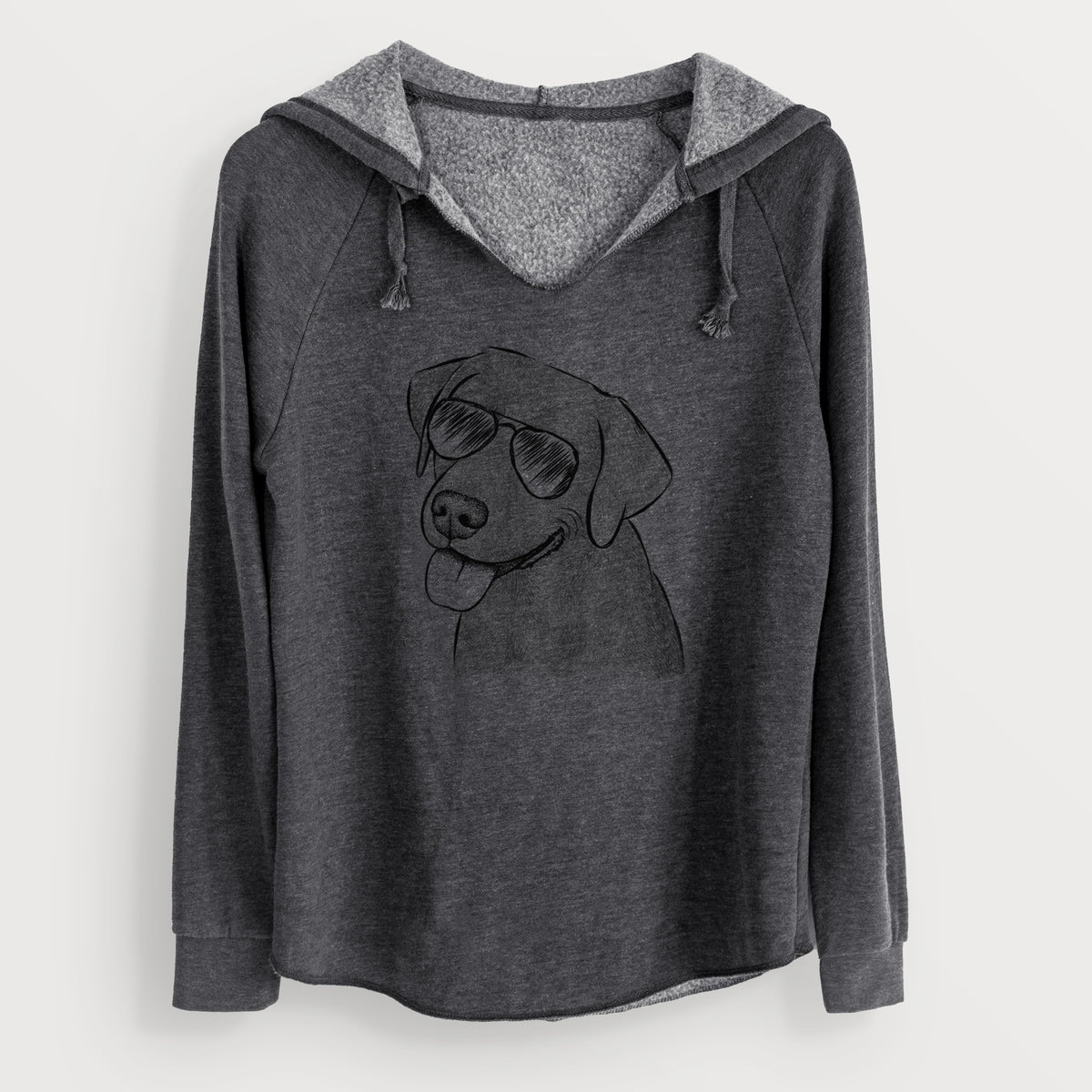 Aviator Zeppelin the Black Labrador - Cali Wave Hooded Sweatshirt