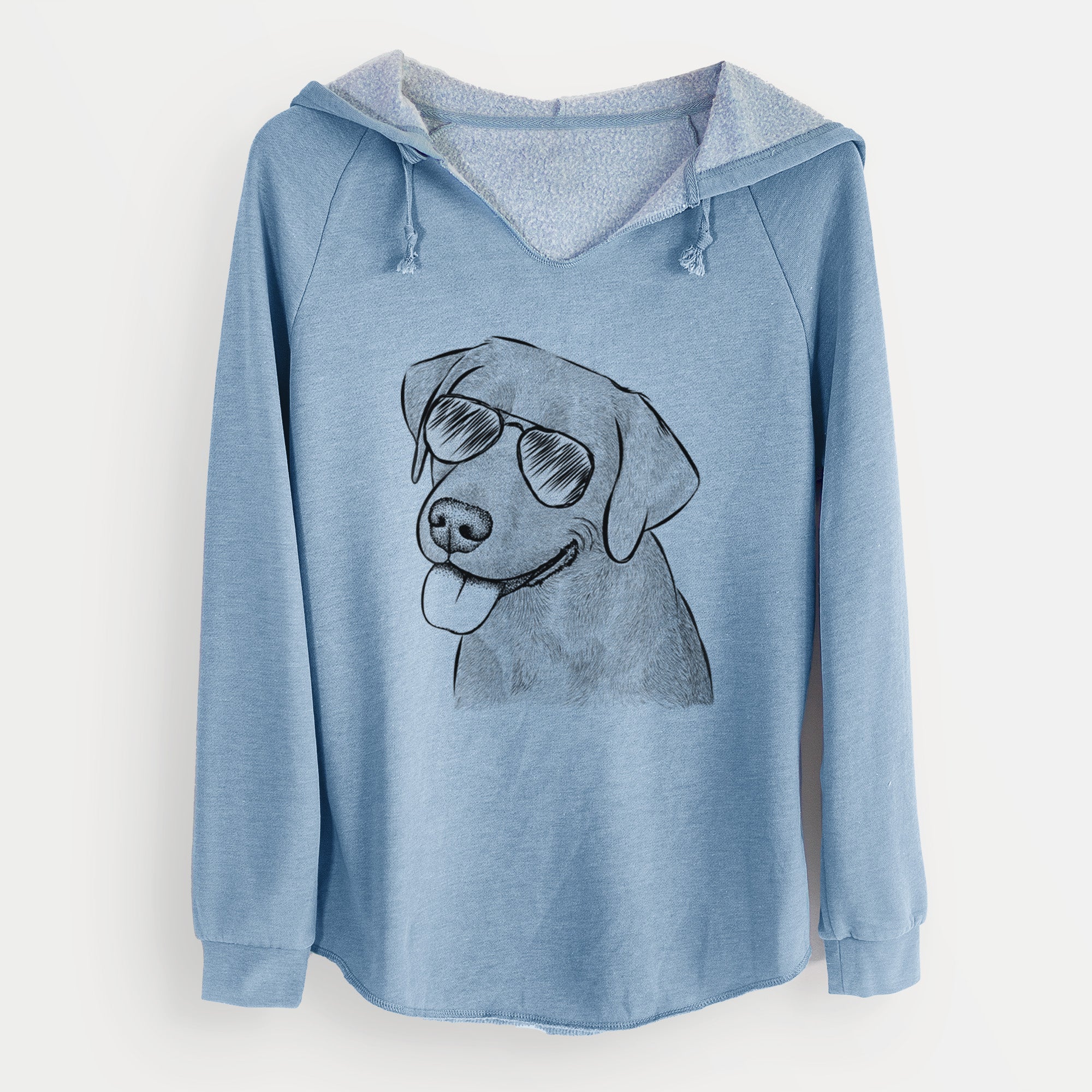 Aviator Zeppelin the Black Labrador - Cali Wave Hooded Sweatshirt