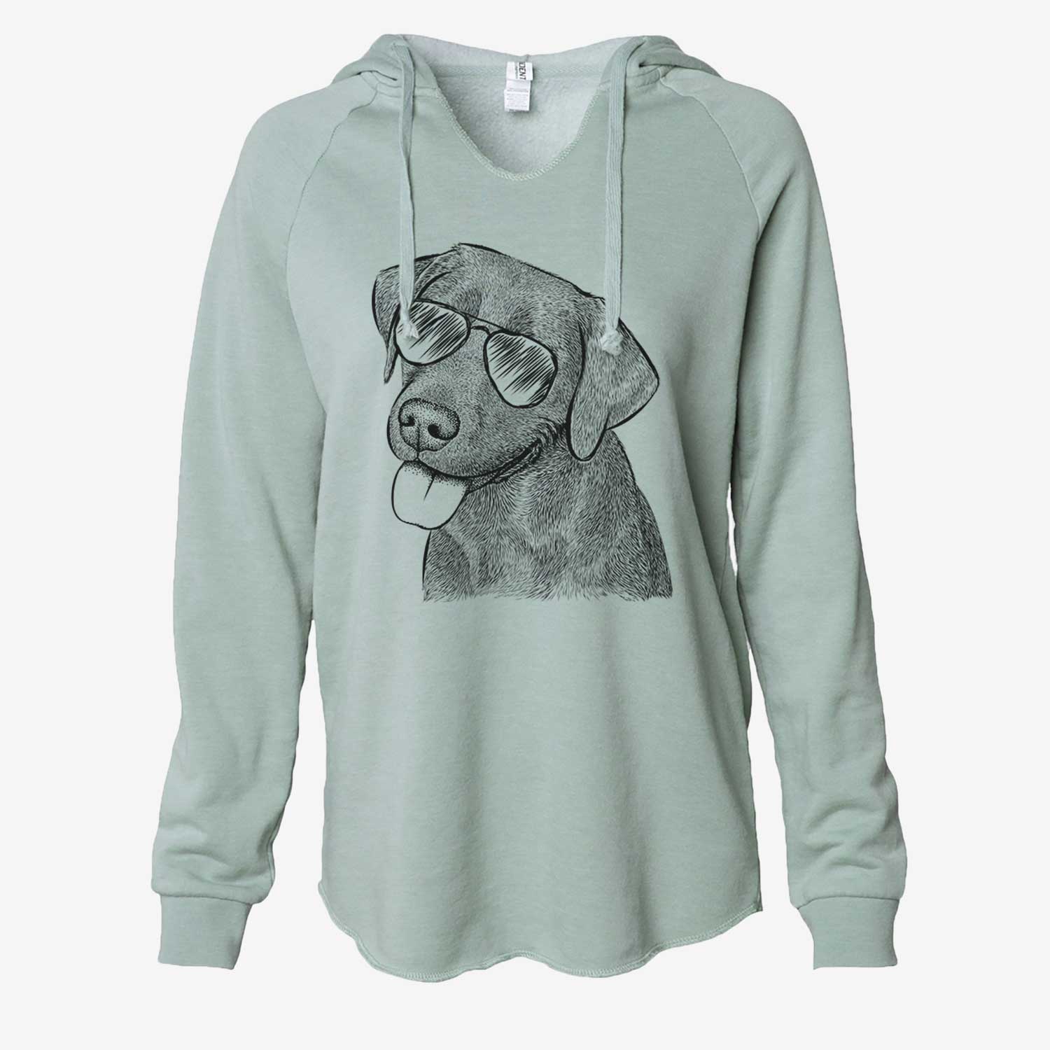 Zeppelin the Black Labrador - Cali Wave Hooded Sweatshirt