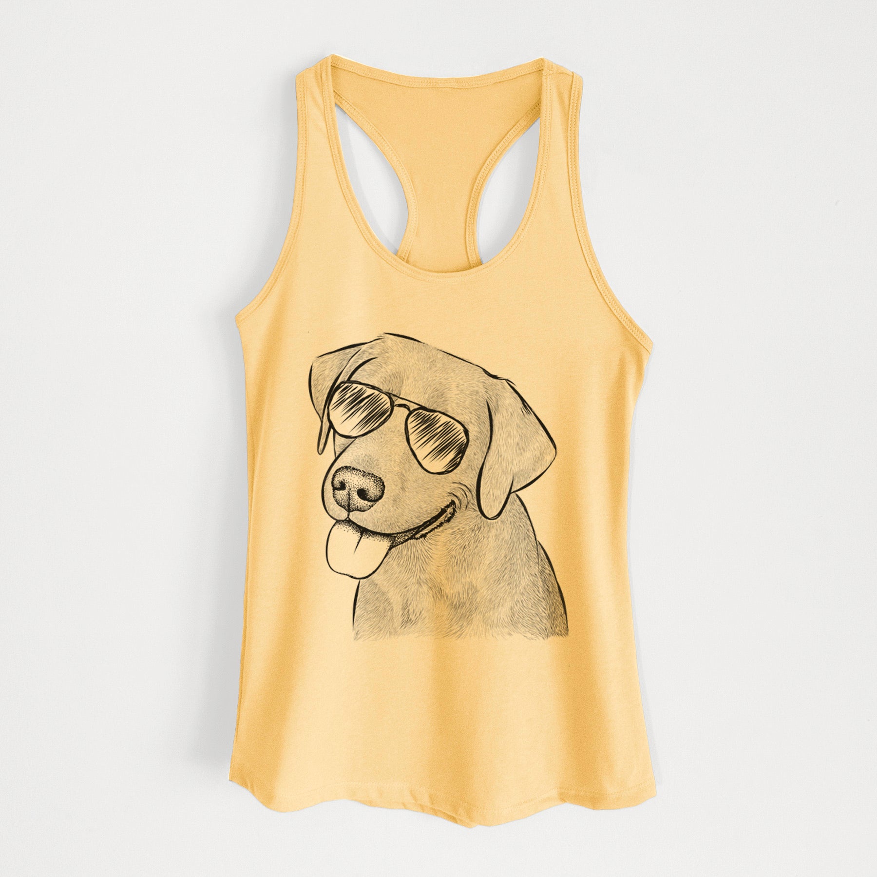 Zeppelin the Black Labrador - Women's Racerback Tanktop