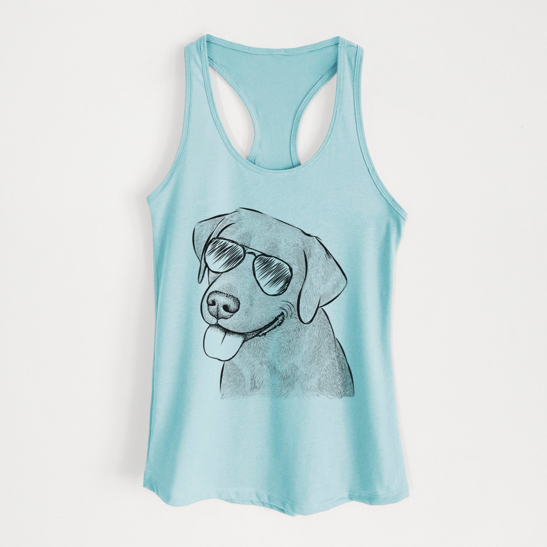 Zeppelin the Black Labrador - Women's Racerback Tanktop