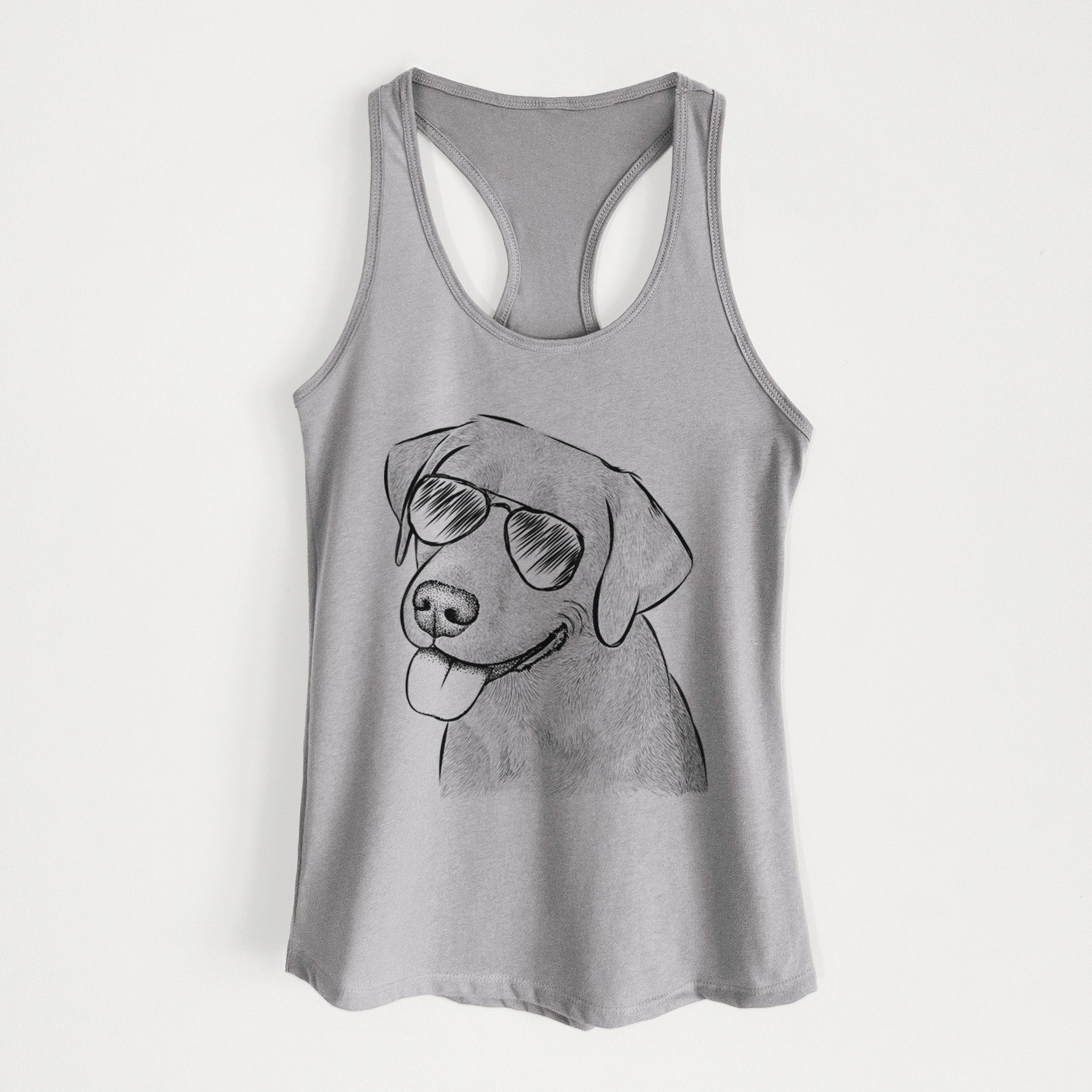 Zeppelin the Black Labrador - Women's Racerback Tanktop