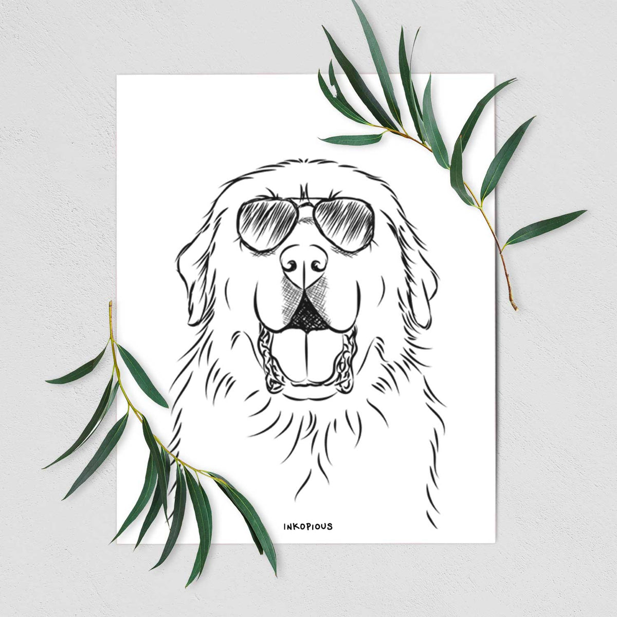 Zeus the Great Pyrenees Art Print