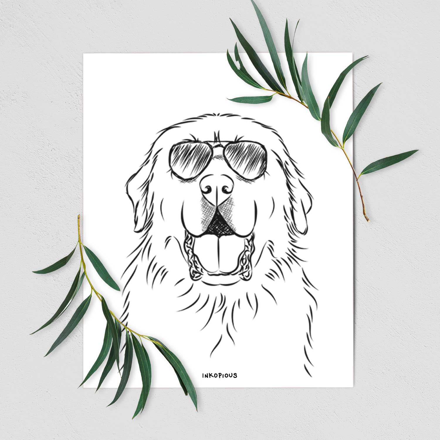 Zeus the Great Pyrenees Art Print