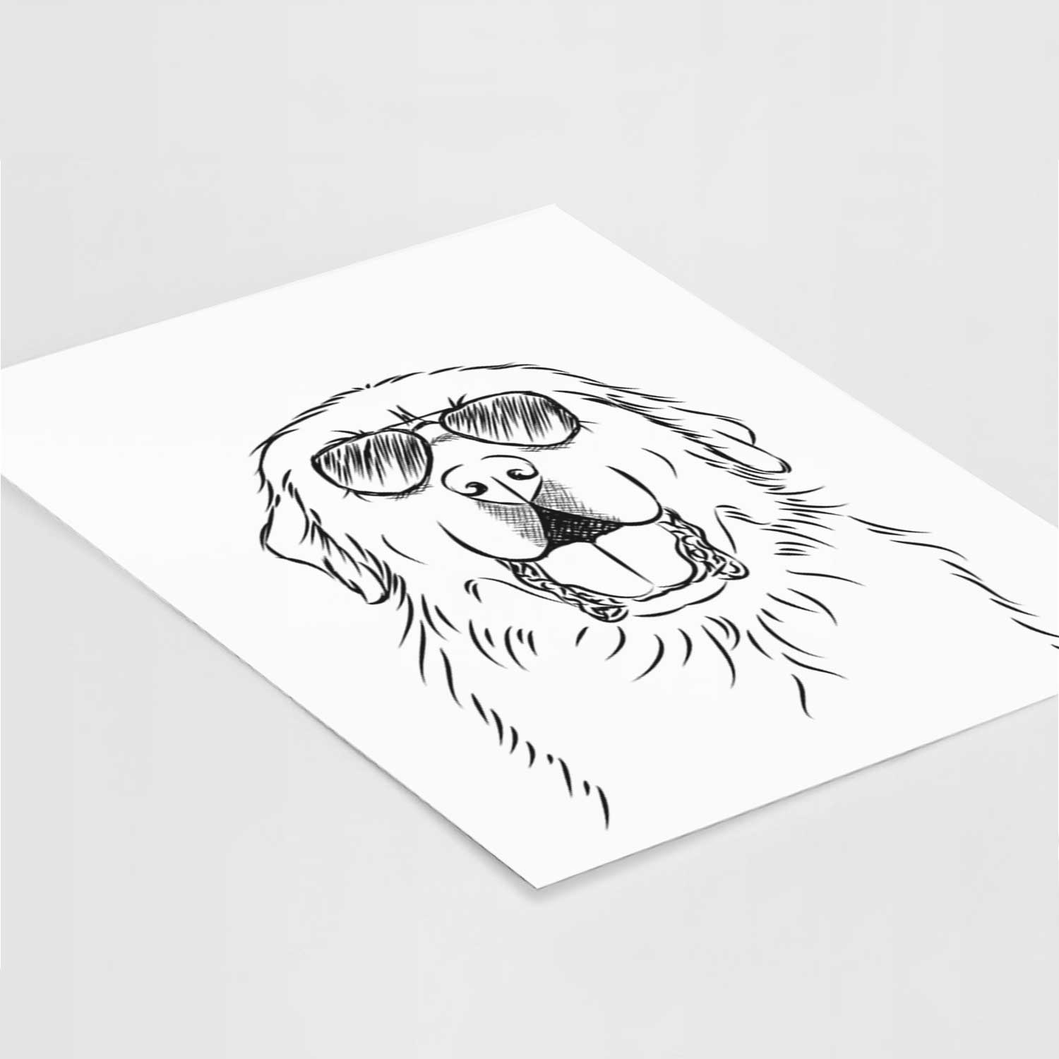 Zeus the Great Pyrenees Art Print