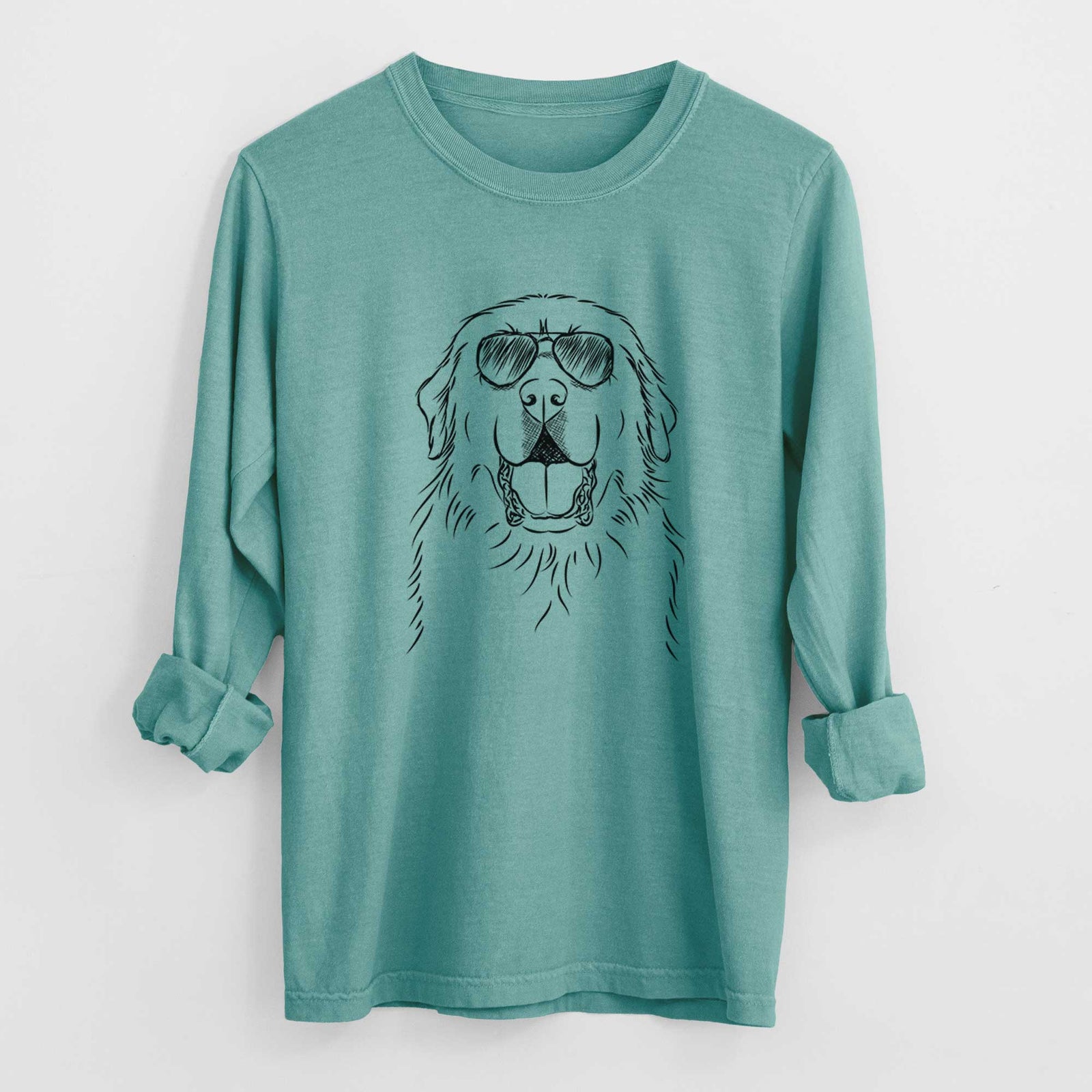 Aviators Zeus the Great Pyrenees - Heavyweight 100% Cotton Long Sleeve