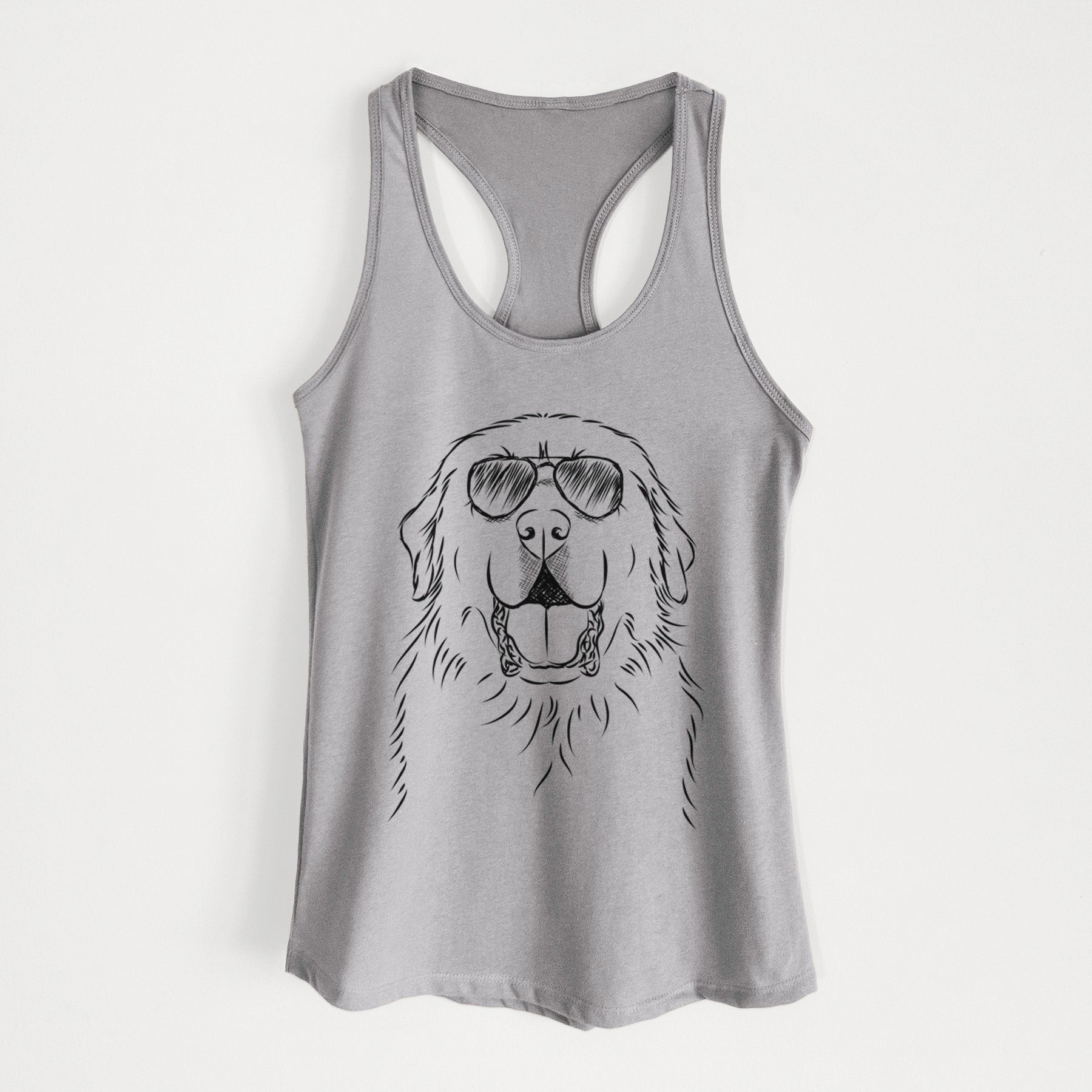 Zeus the Great Pyrenees - Women's Racerback Tanktop