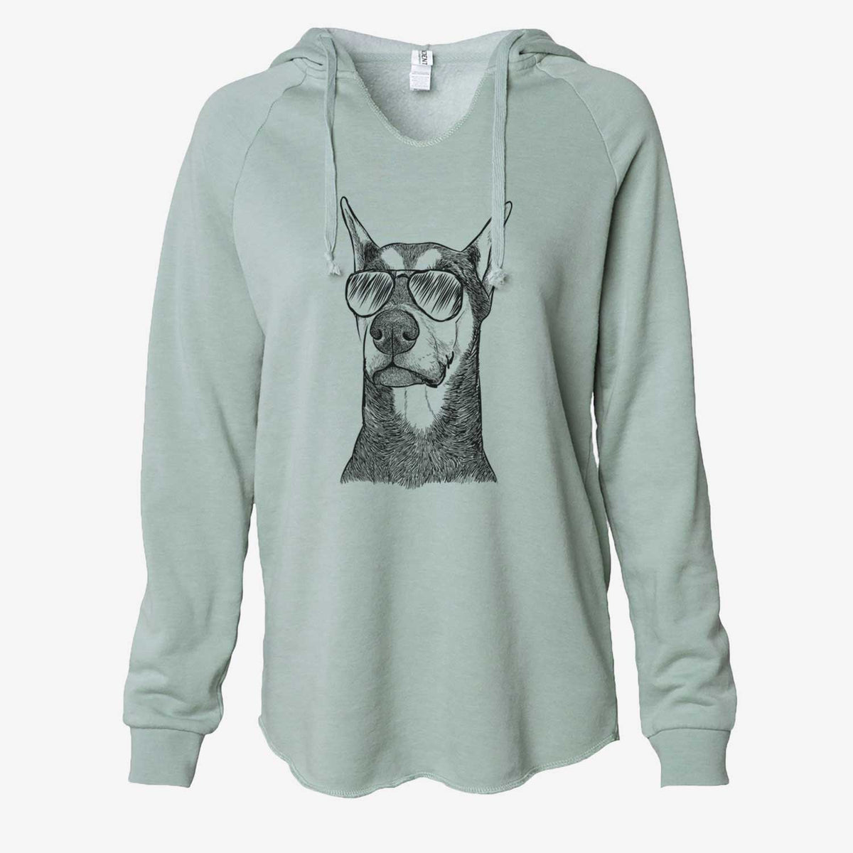 Zeus the Doberman Pinscher - Cali Wave Hooded Sweatshirt