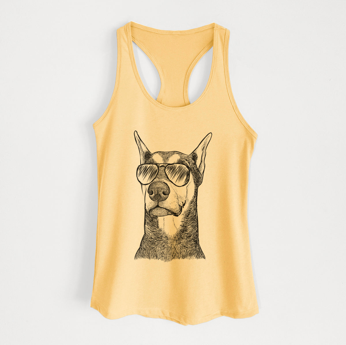 Zeus the Doberman Pinscher - Women's Racerback Tanktop