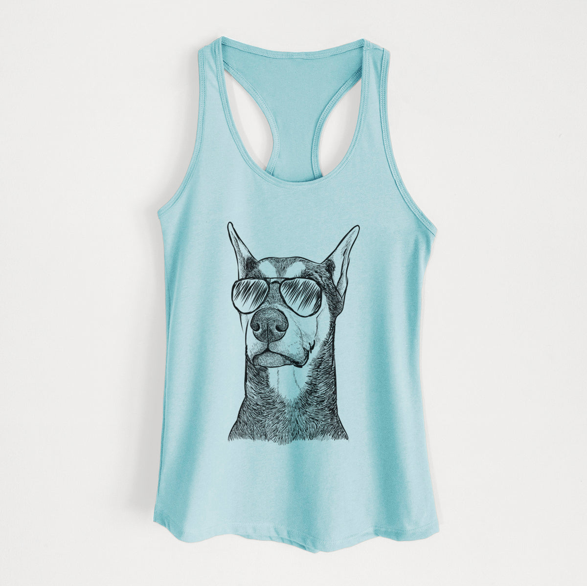 Zeus the Doberman Pinscher - Women's Racerback Tanktop