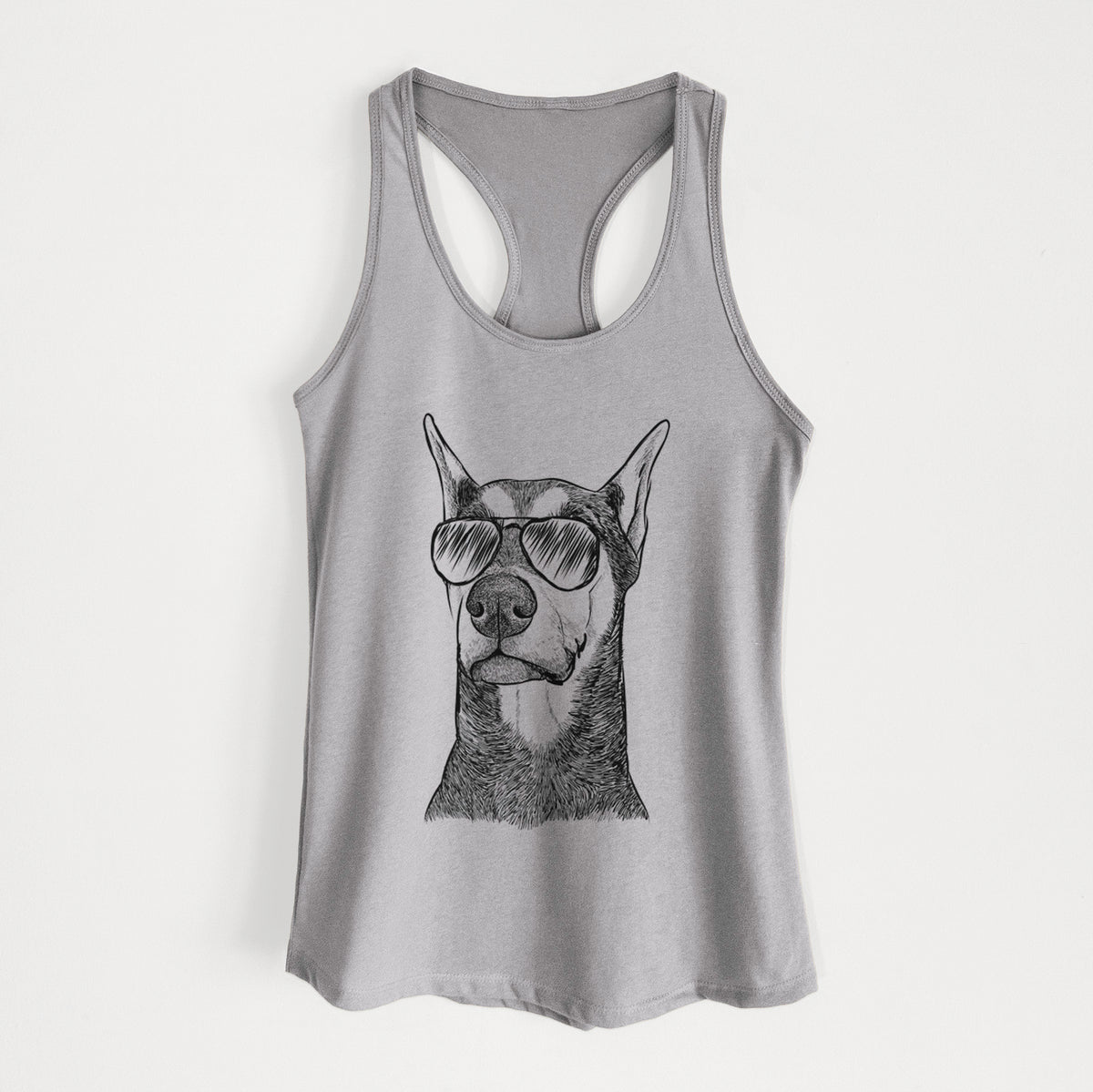 Zeus the Doberman Pinscher - Women's Racerback Tanktop