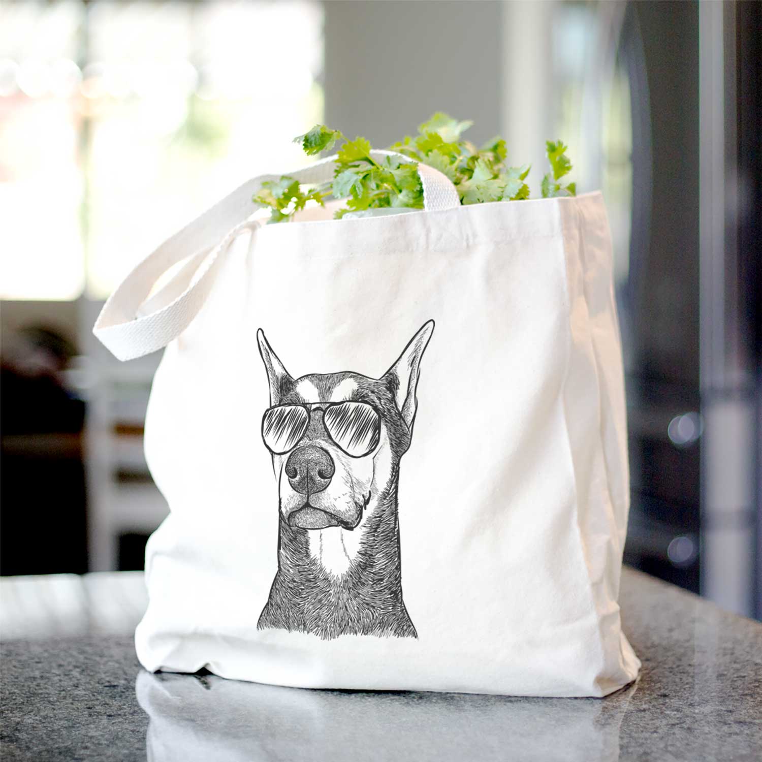 Zeus the Doberman Pinscher - Tote Bag