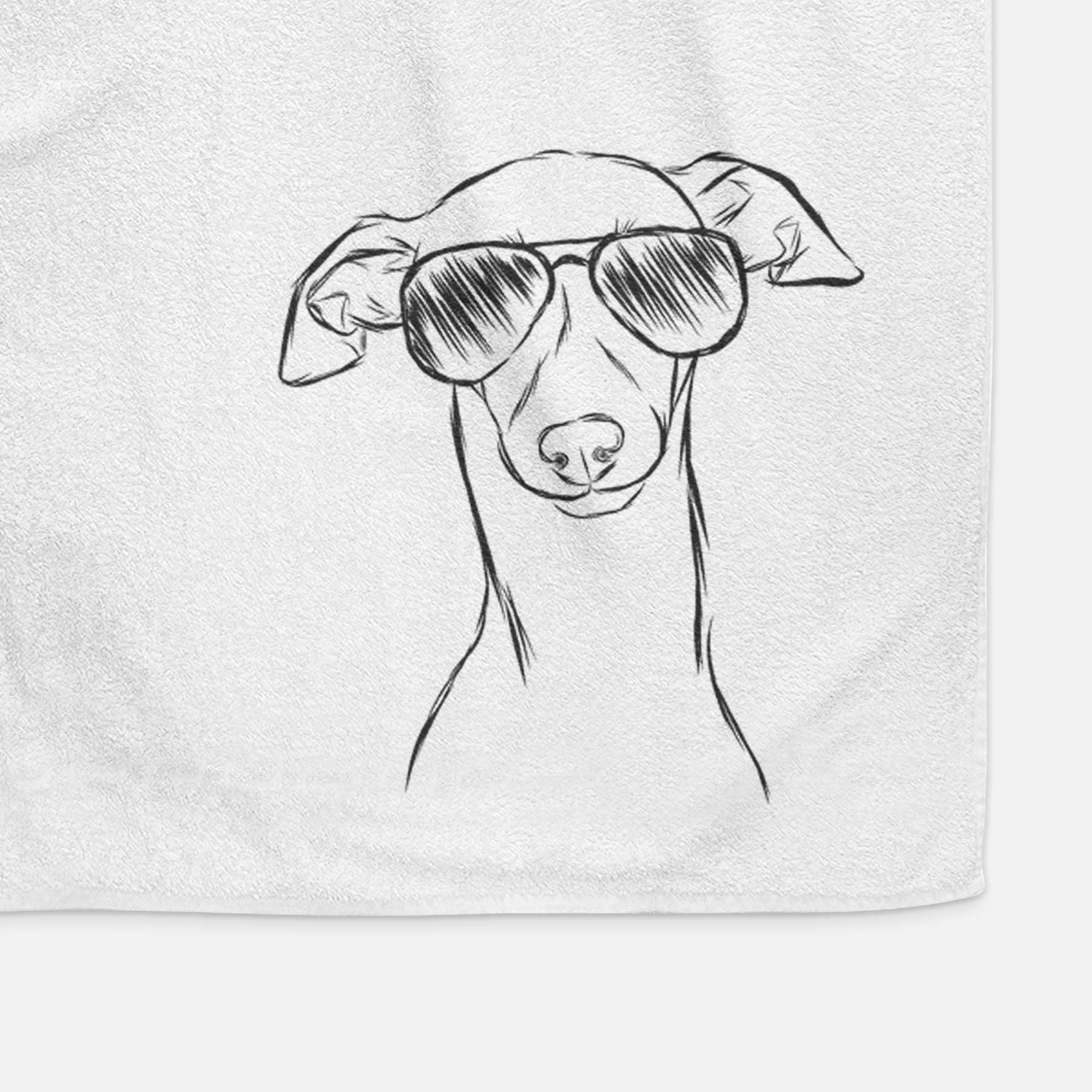 Ziggie the Italian Greyhound Decorative Hand Towel