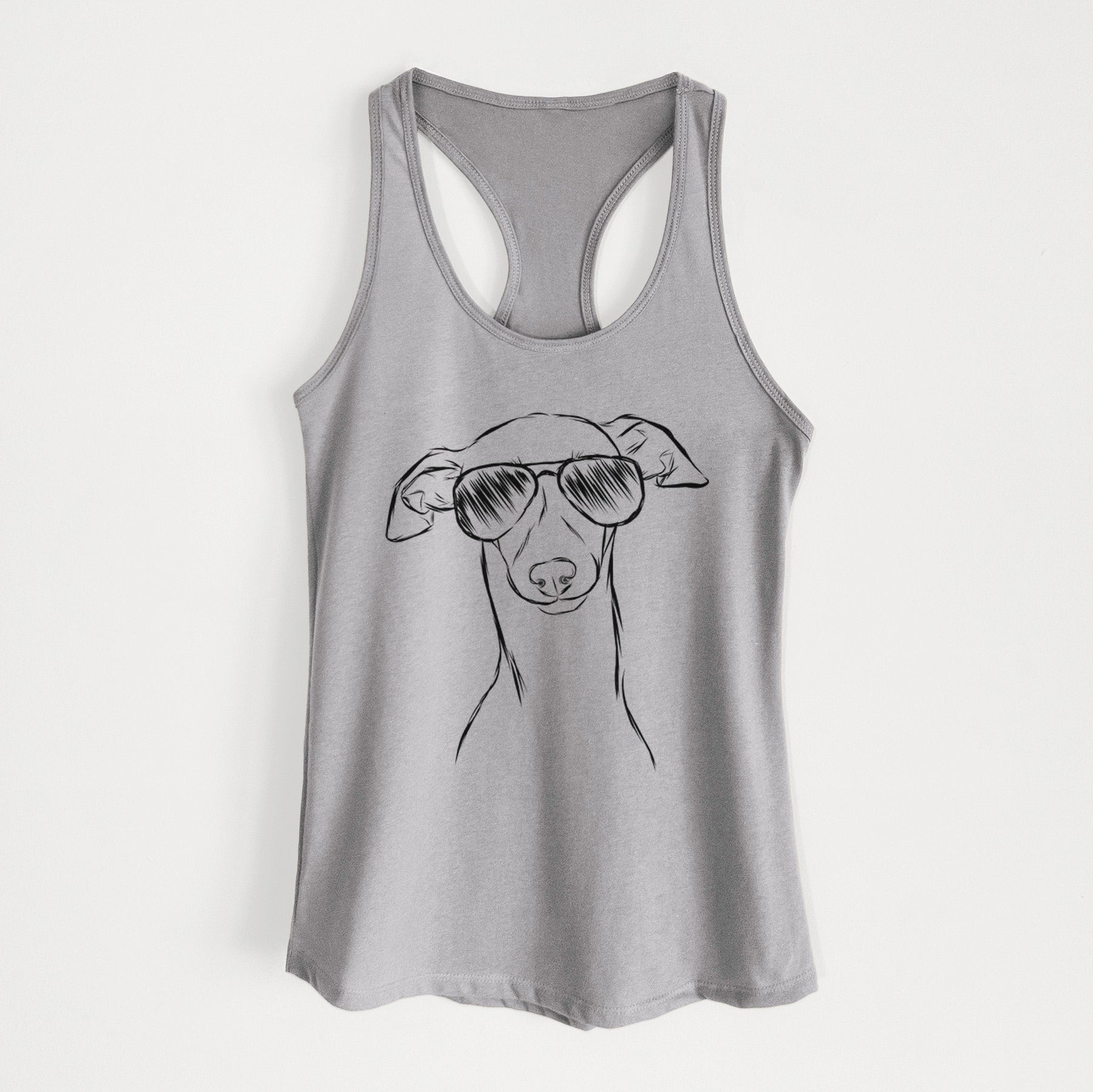 Ziggie the Italian Greyhound - Women's Racerback Tanktop