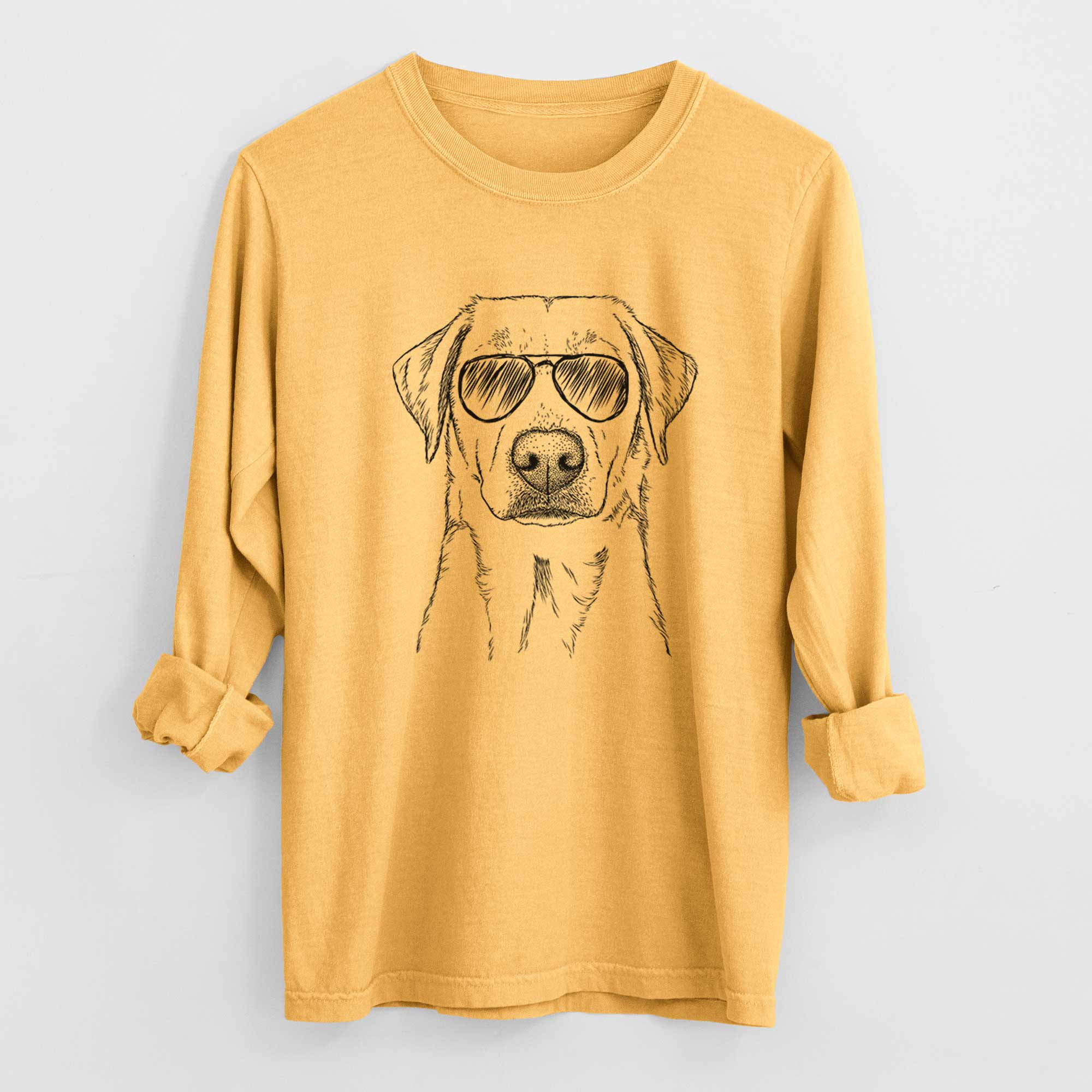 Aviators Zoe the Yellow Lab - Heavyweight 100% Cotton Long Sleeve