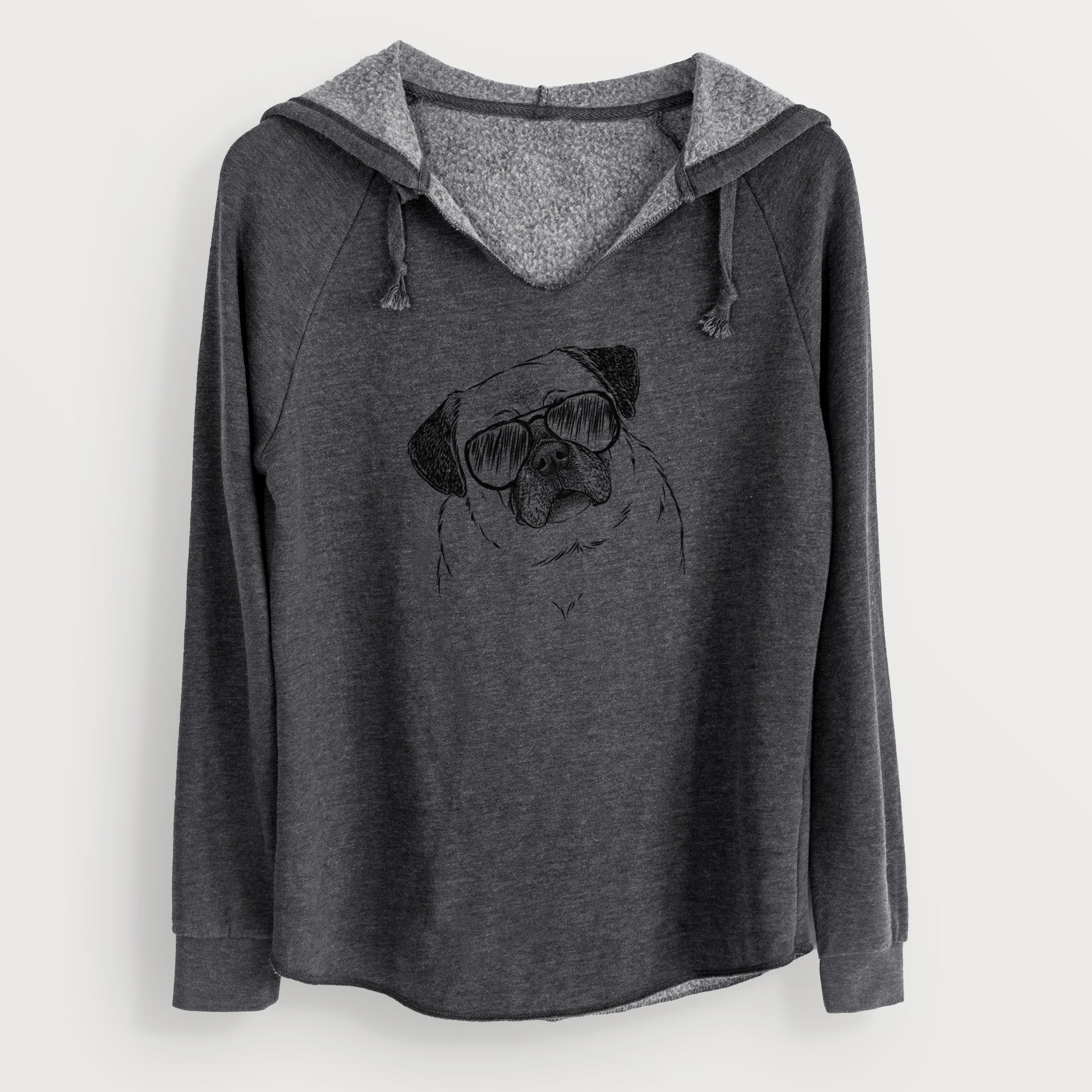 Aviator Zoey the Pug - Cali Wave Hooded Sweatshirt