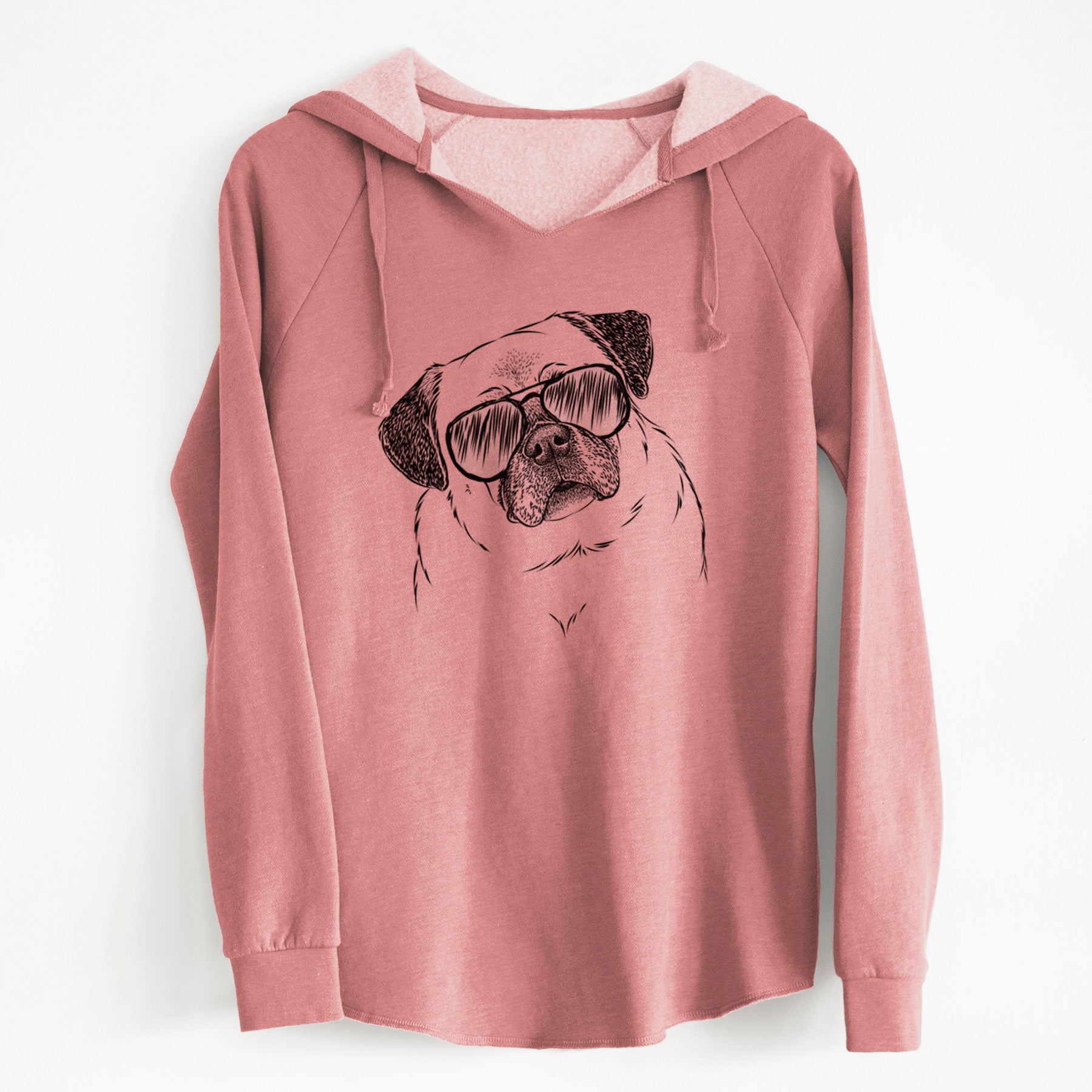 Aviator Zoey the Pug - Cali Wave Hooded Sweatshirt