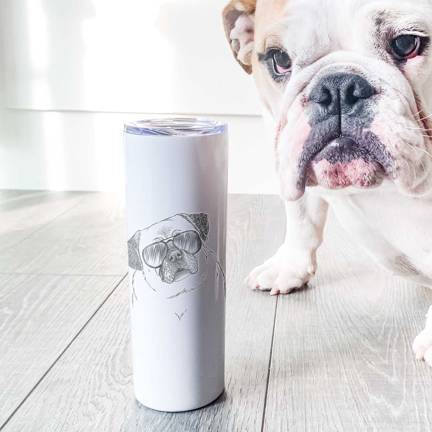 Zoey the Pug - 20oz Skinny Tumbler