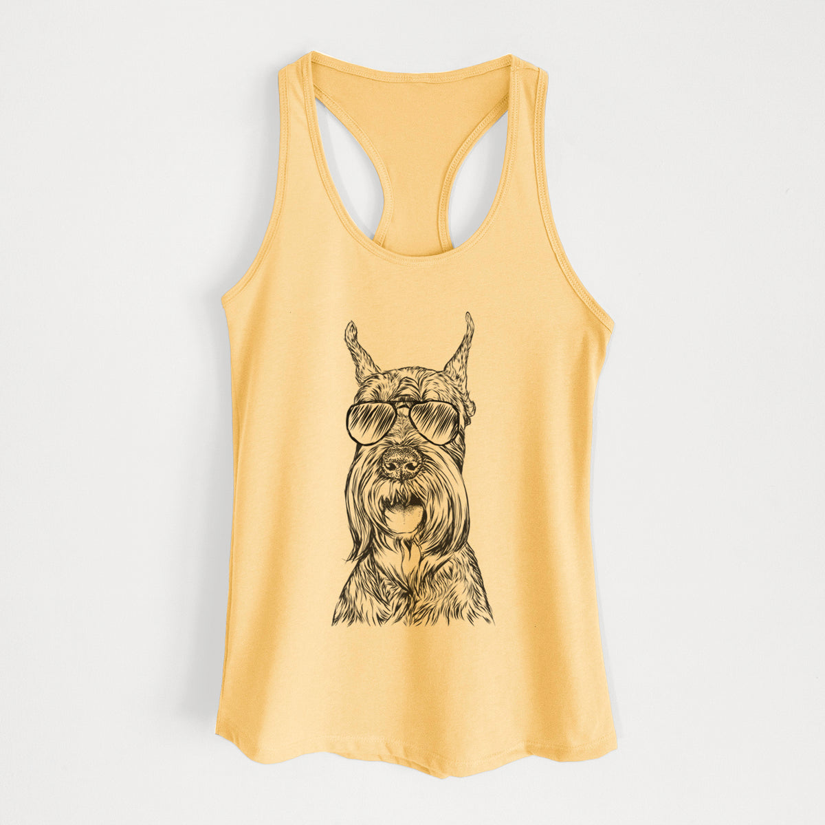 Zuri the Giant Schnauzer - Women's Racerback Tanktop