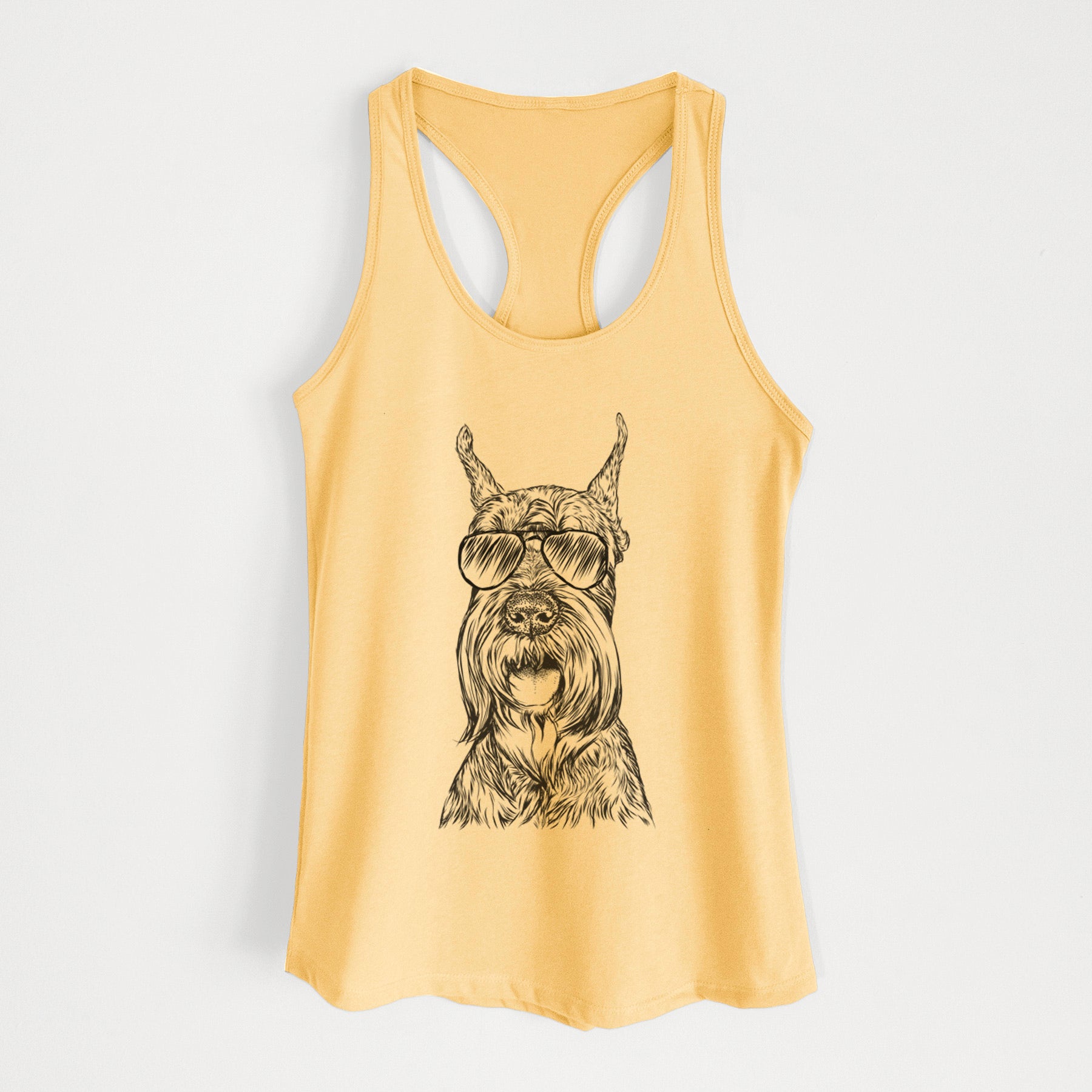 Zuri the Giant Schnauzer - Women's Racerback Tanktop